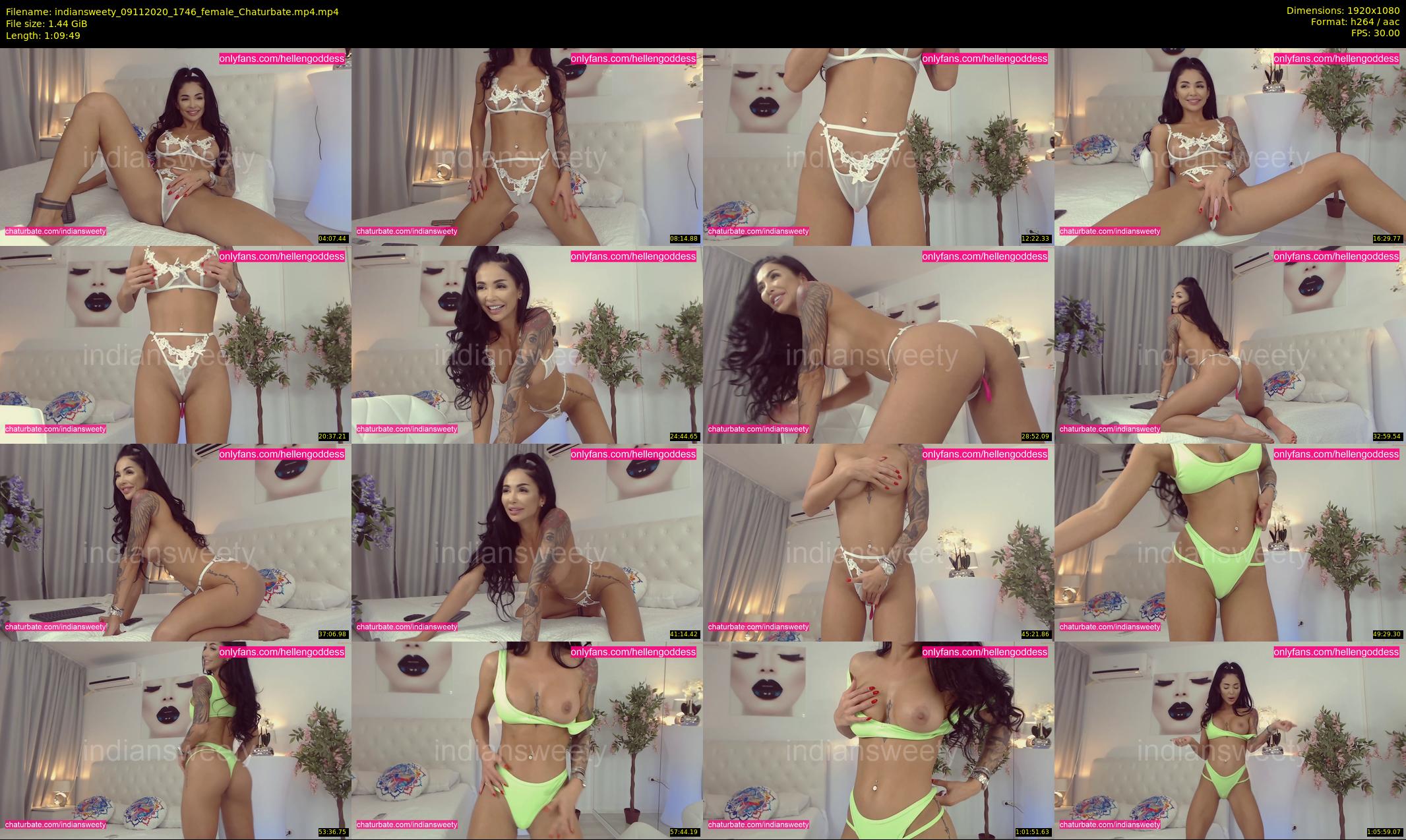 indiansweety — 70 minute Chaturbate female cam show recording, 1080p, Nov 9, 2020