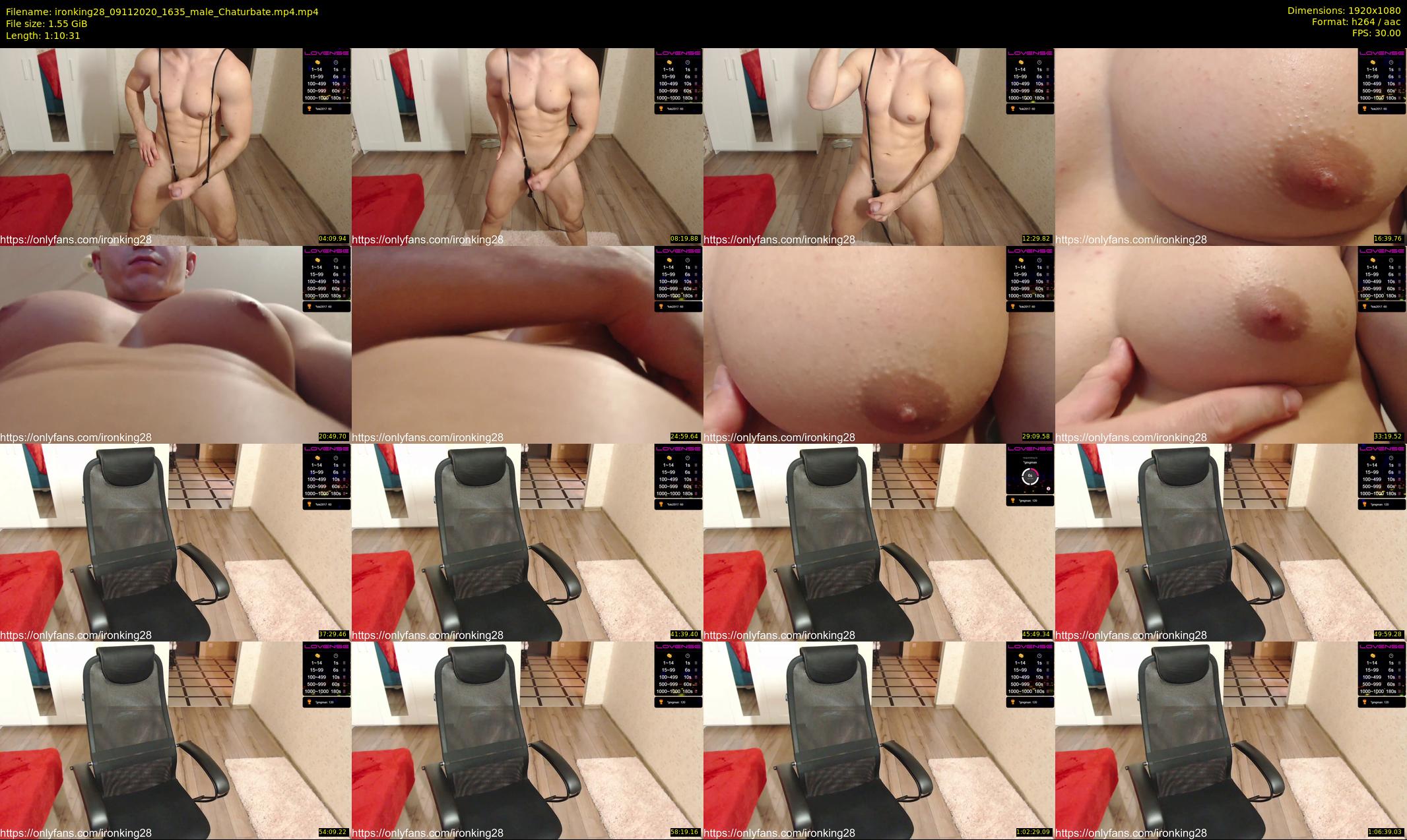 ironking28 — 71 minute Chaturbate male cam show recording, 1080p, Nov 9, 2020