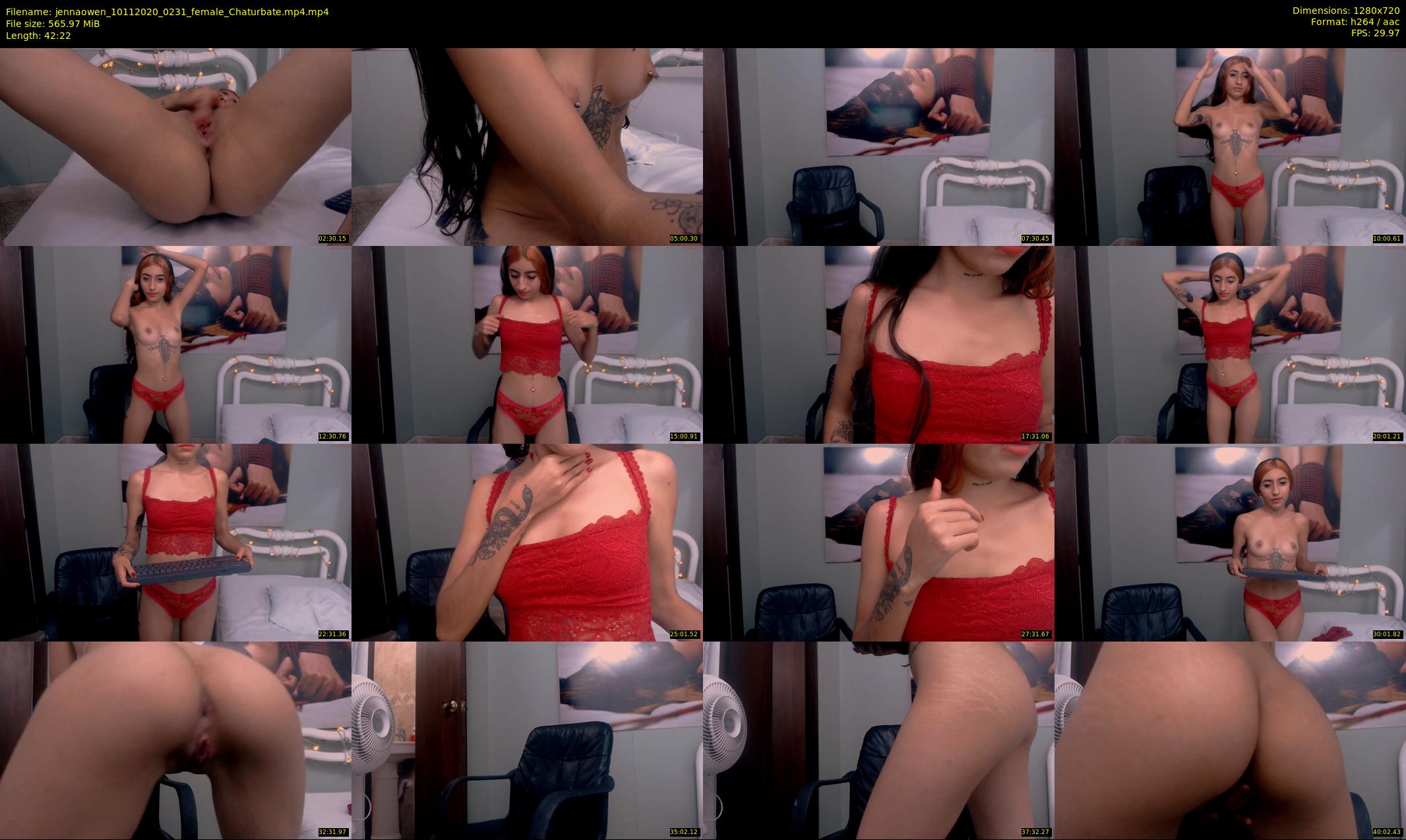 jennaowen — 43 minute Chaturbate female cam show recording, 720p, Nov 10, 2020