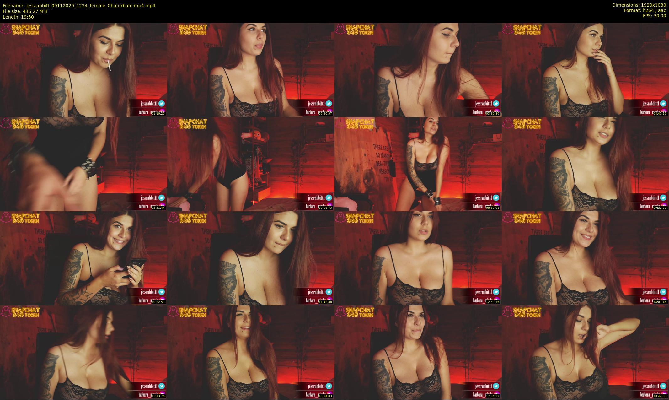 jessrabbitt — 20 minute Chaturbate female cam show recording, 1080p, Nov 9, 2020