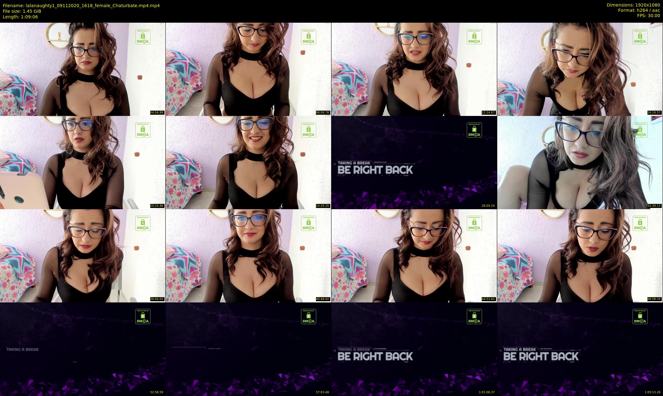 lalanaughty1 — 70 minute Chaturbate female cam show recording, 1080p, Nov 9, 2020