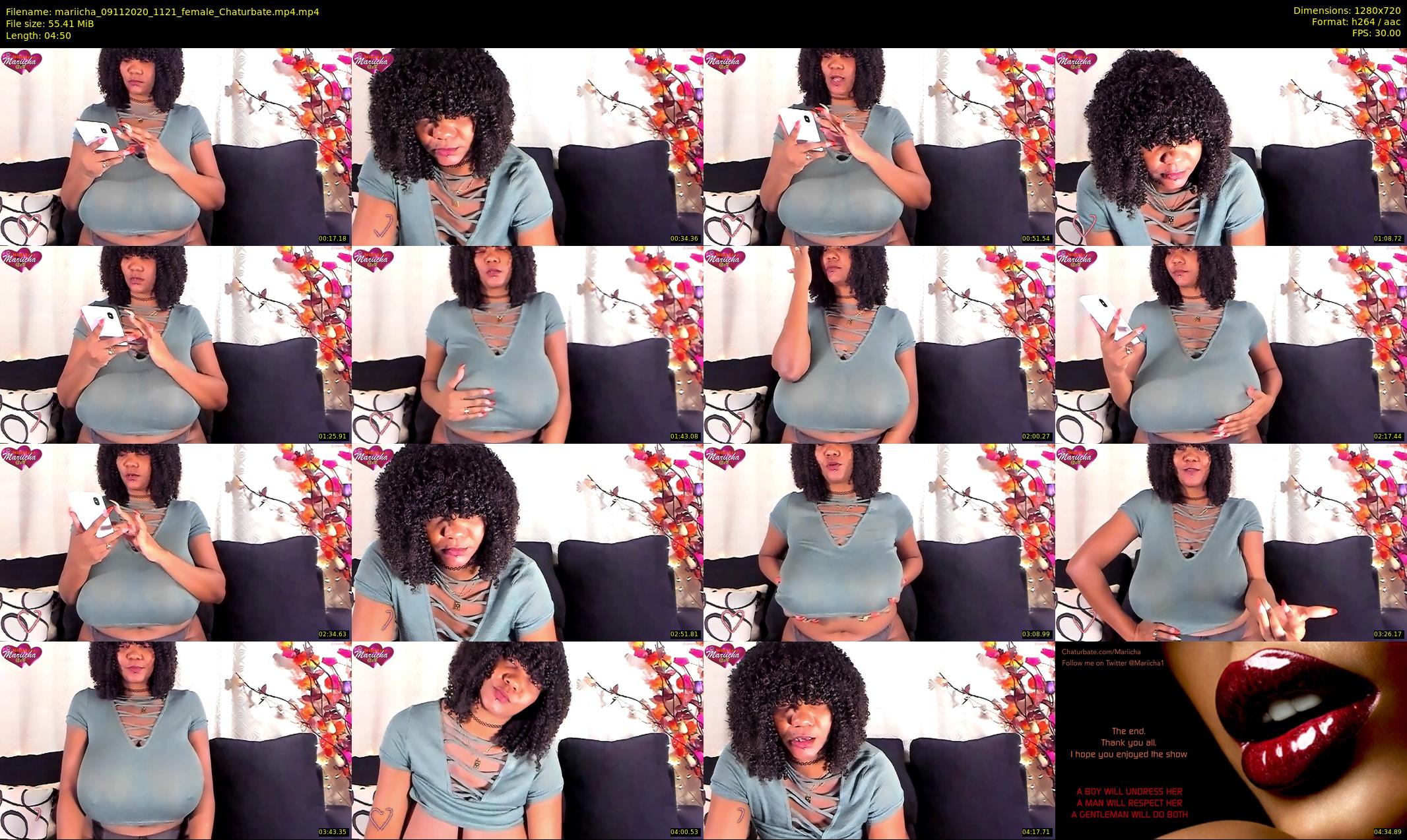 mariicha — 5 minute Chaturbate female cam show recording, 720p, Nov 9, 2020