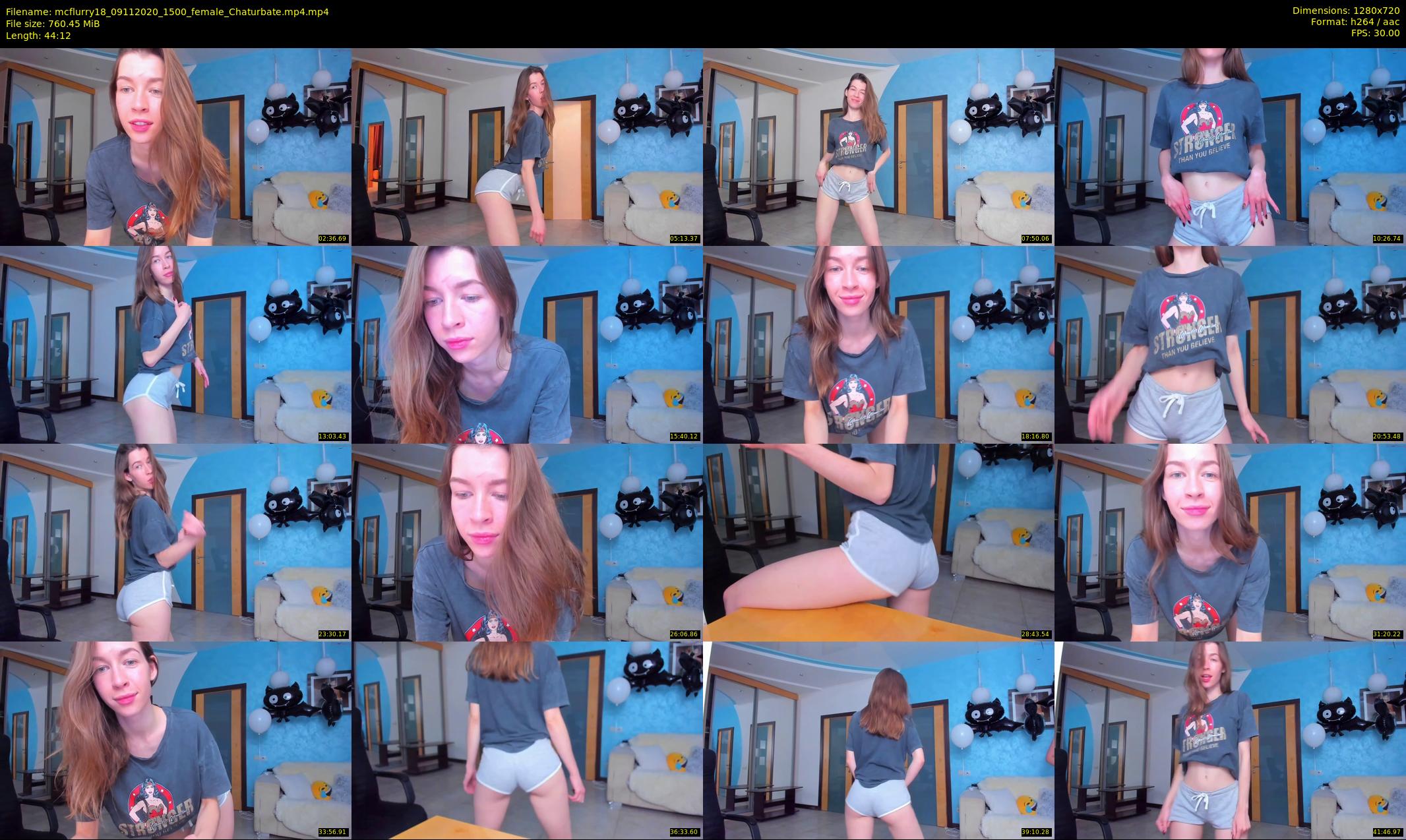 mcflurry18 — 45 minute Chaturbate female cam show recording, 720p, Nov 9, 2020
