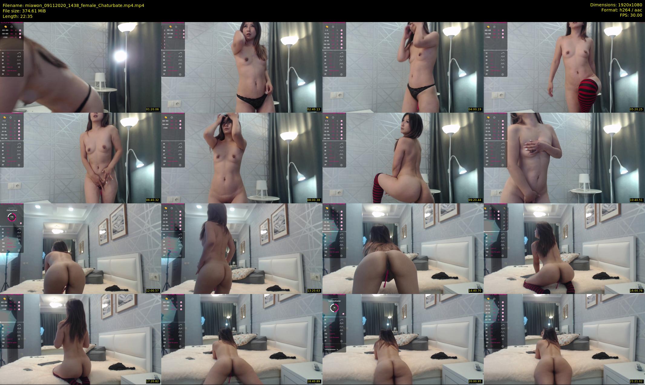 miawon — 23 minute Chaturbate female cam show recording, 1080p, Nov 9, 2020