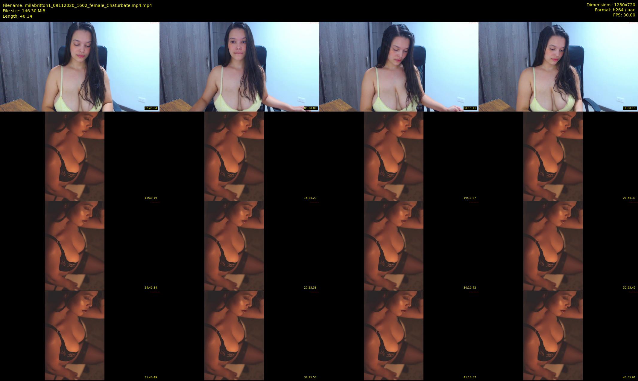 milabritton1 — 47 minute Chaturbate female cam show recording, 720p, Nov 9, 2020