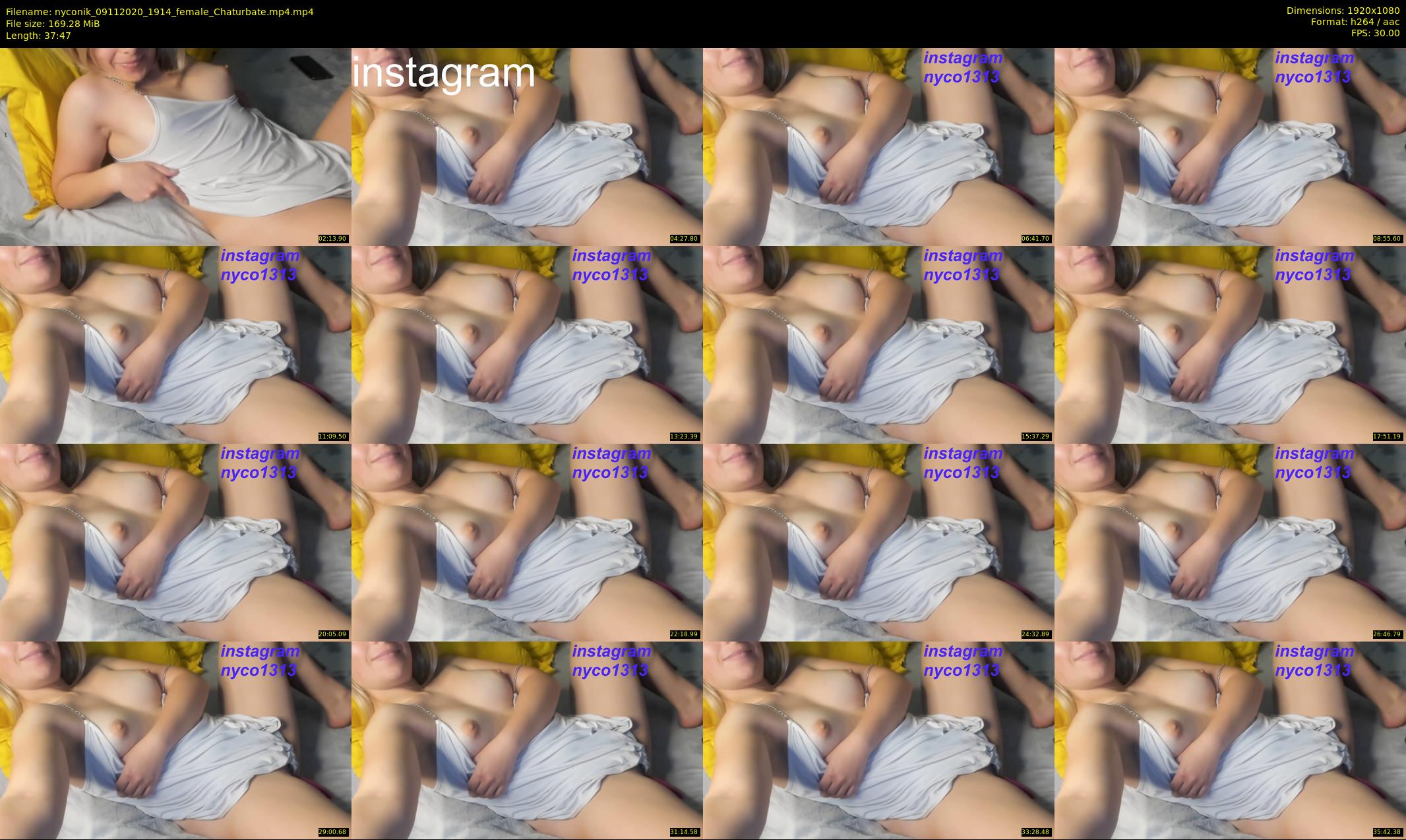 nyconik — 38 minute Chaturbate female cam show recording, 1080p, Nov 9, 2020