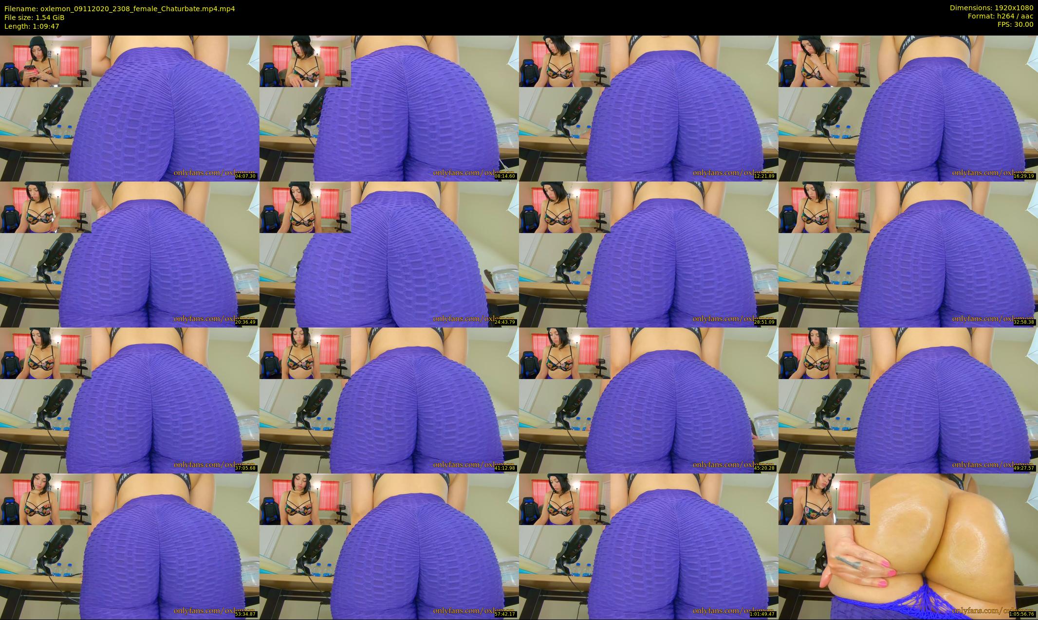 oxlemon — 70 minute Chaturbate female cam show recording, 1080p, Nov 9, 2020