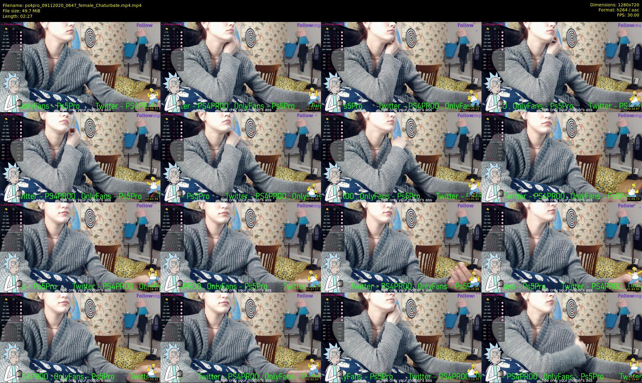 ps4pro — 3 minute Chaturbate female cam show recording, 720p, Nov 9, 2020