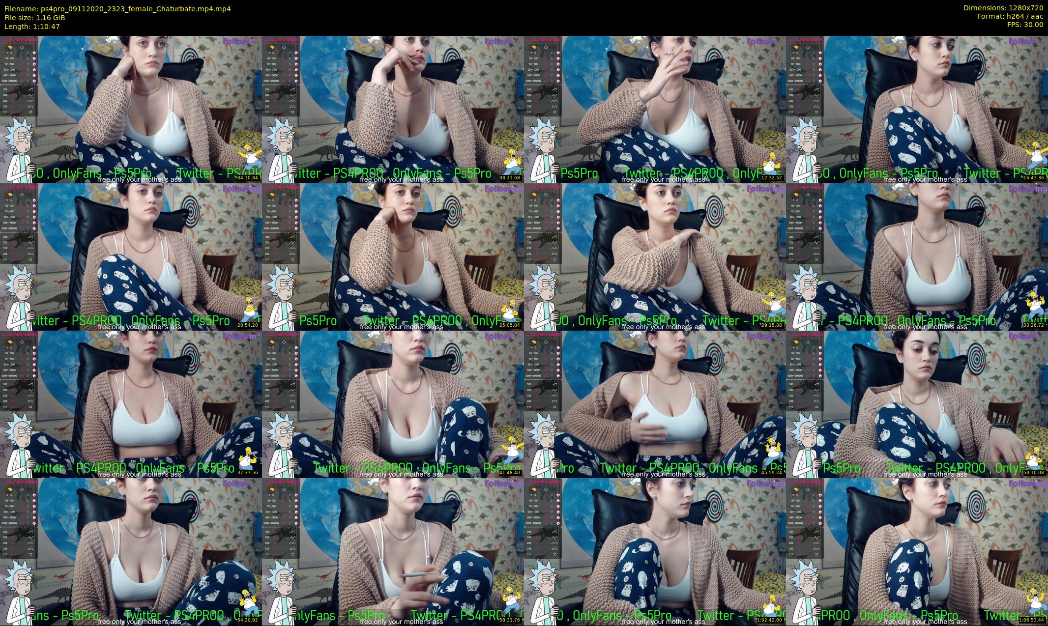 ps4pro — 71 minute Chaturbate female cam show recording, 720p, Nov 9, 2020