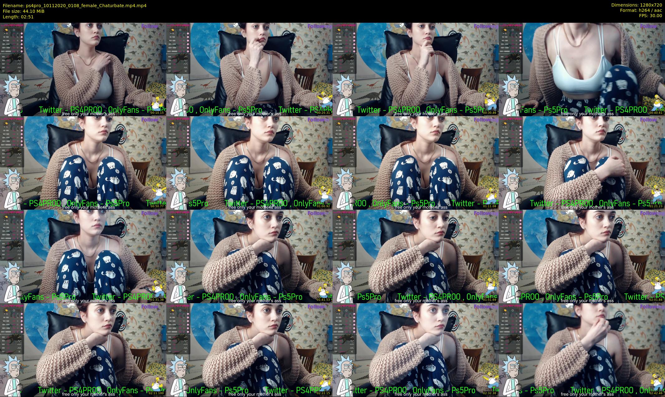 ps4pro — 3 minute Chaturbate female cam show recording, 720p, Nov 10, 2020