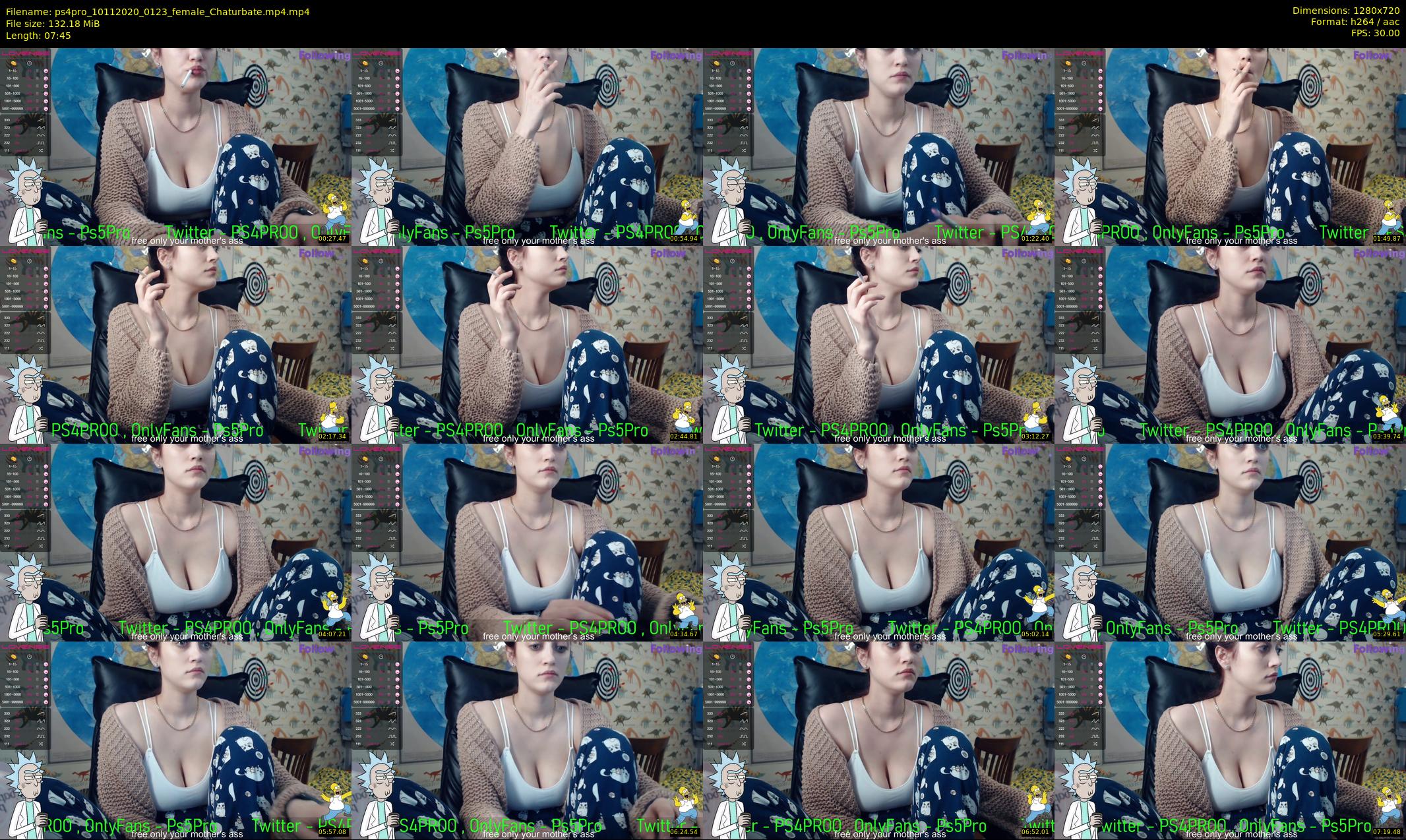 ps4pro — 8 minute Chaturbate female cam show recording, 720p, Nov 10, 2020