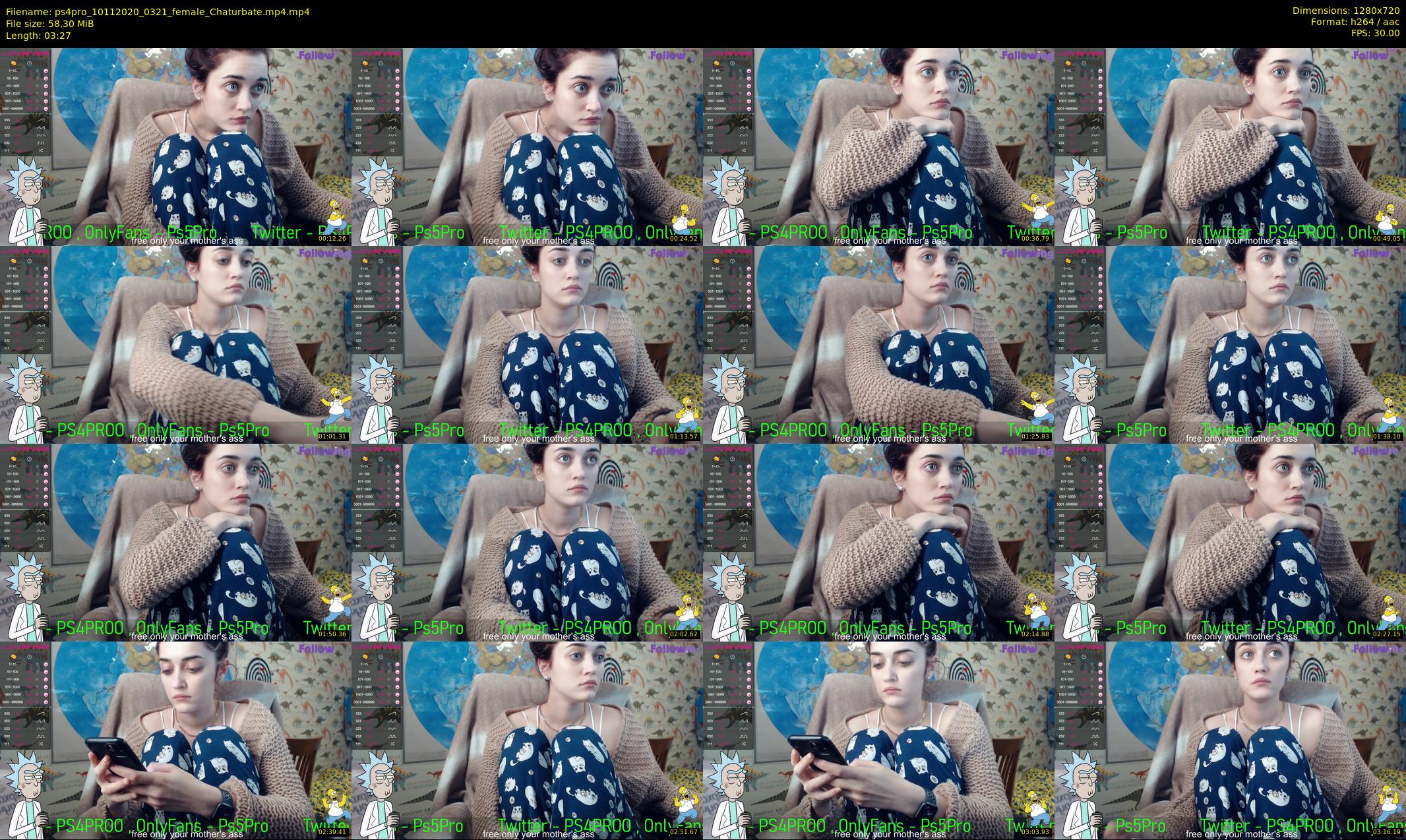 ps4pro — 4 minute Chaturbate female cam show recording, 720p, Nov 10, 2020