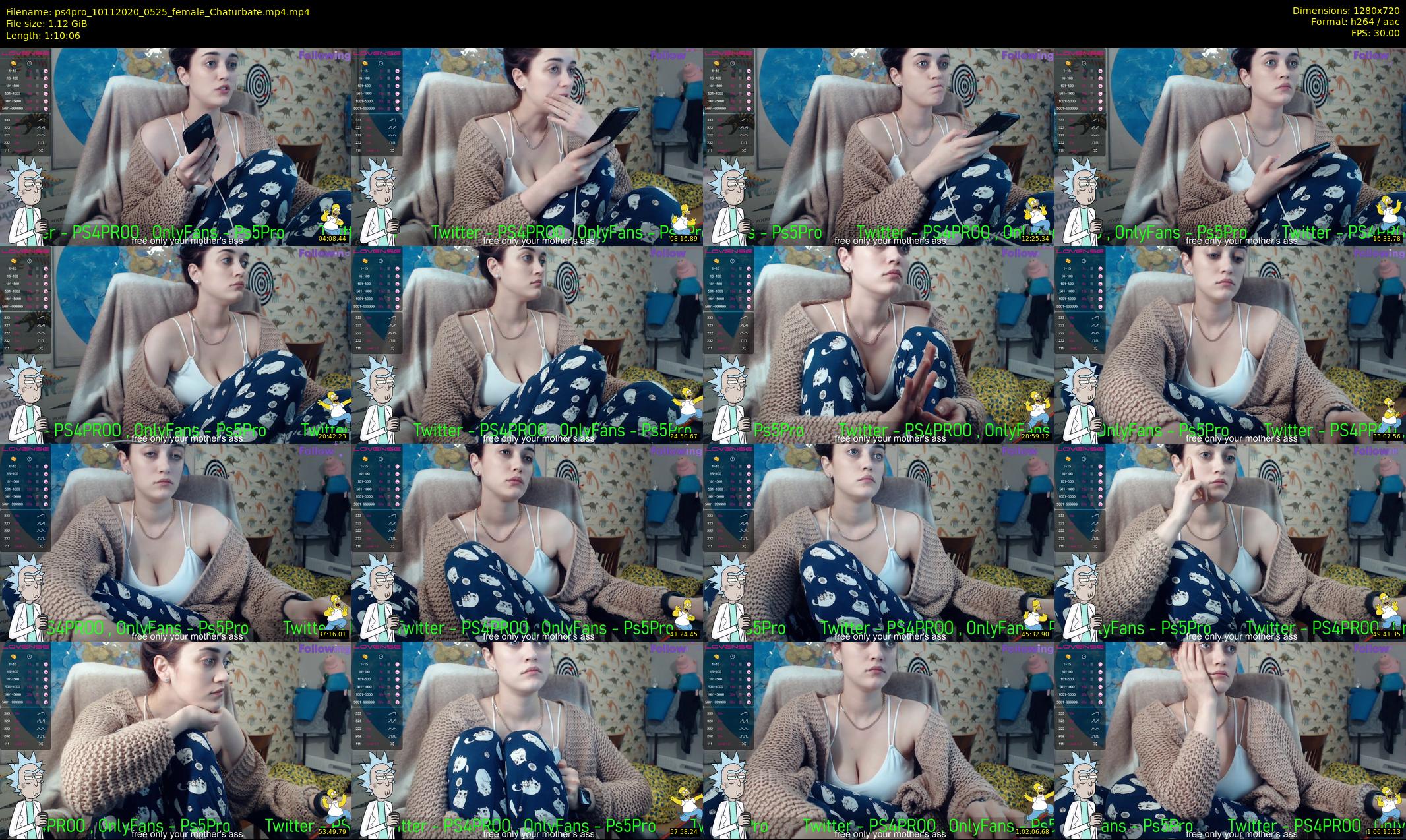ps4pro — 71 minute Chaturbate female cam show recording, 720p, Nov 10, 2020