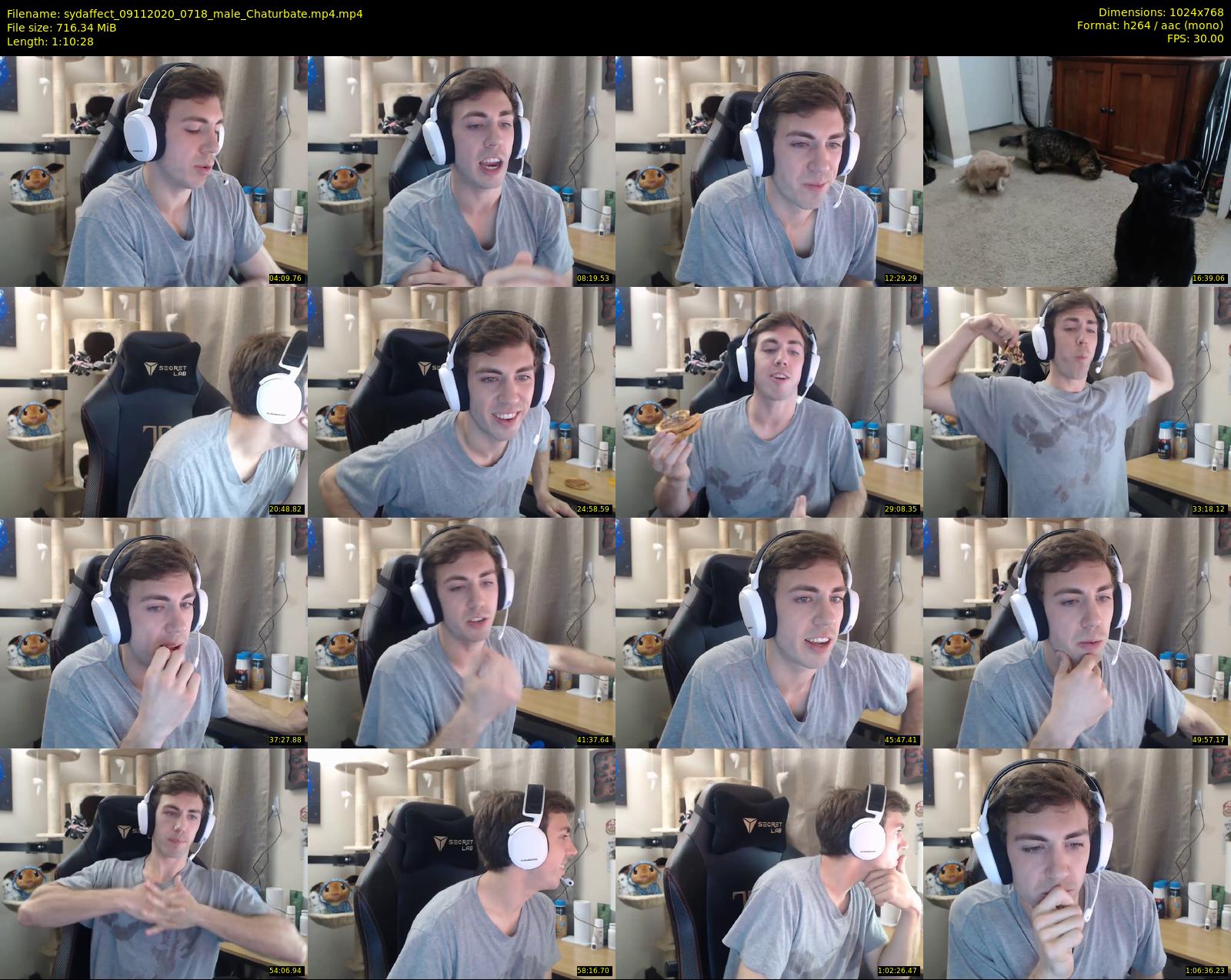 sydaffect — 71 minute Chaturbate male cam show recording, 720p, Nov 9, 2020