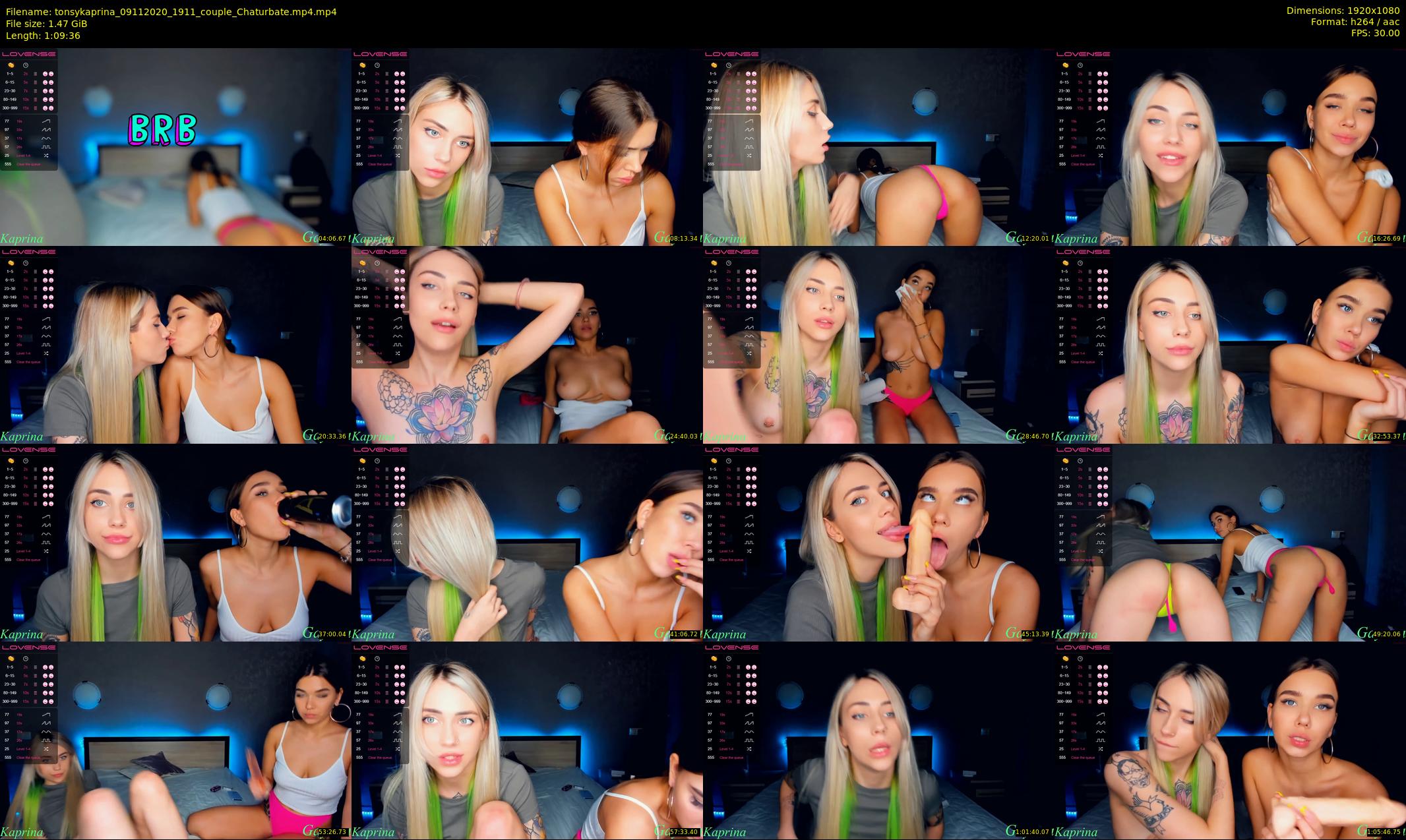 tonsykaprina — 70 minute Chaturbate couple cam show recording, 1080p, Nov 9, 2020