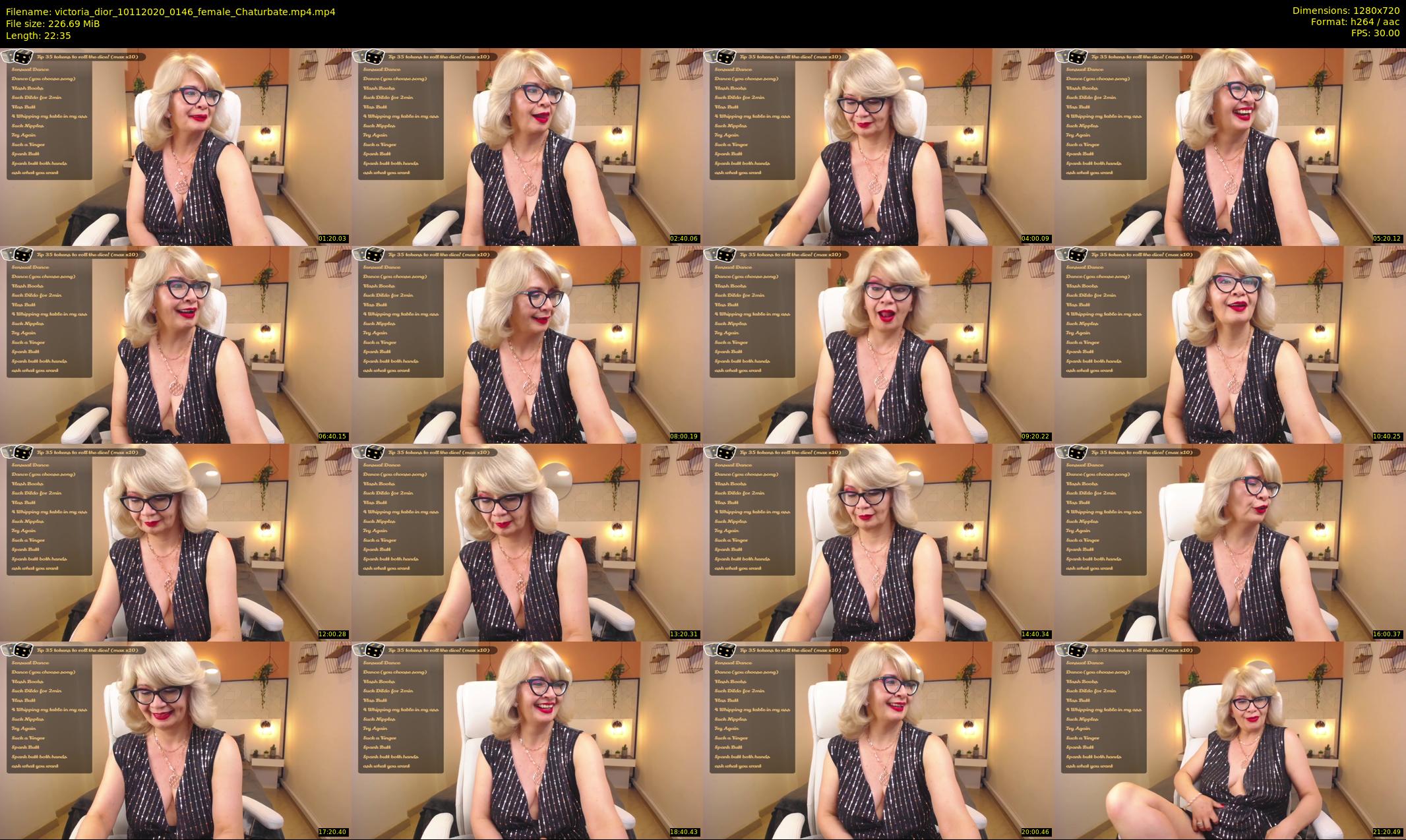 victoria_dior — 23 minute Chaturbate female cam show recording, 720p, Nov 10, 2020