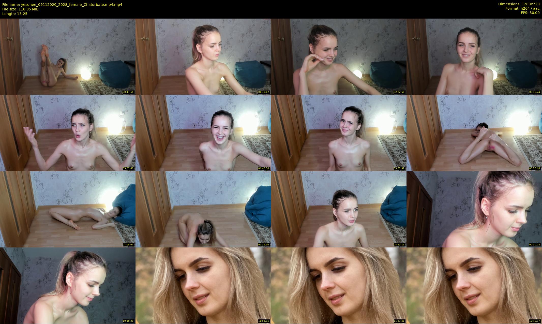 yesonee — 14 minute Chaturbate female cam show recording, 720p, Nov 9, 2020