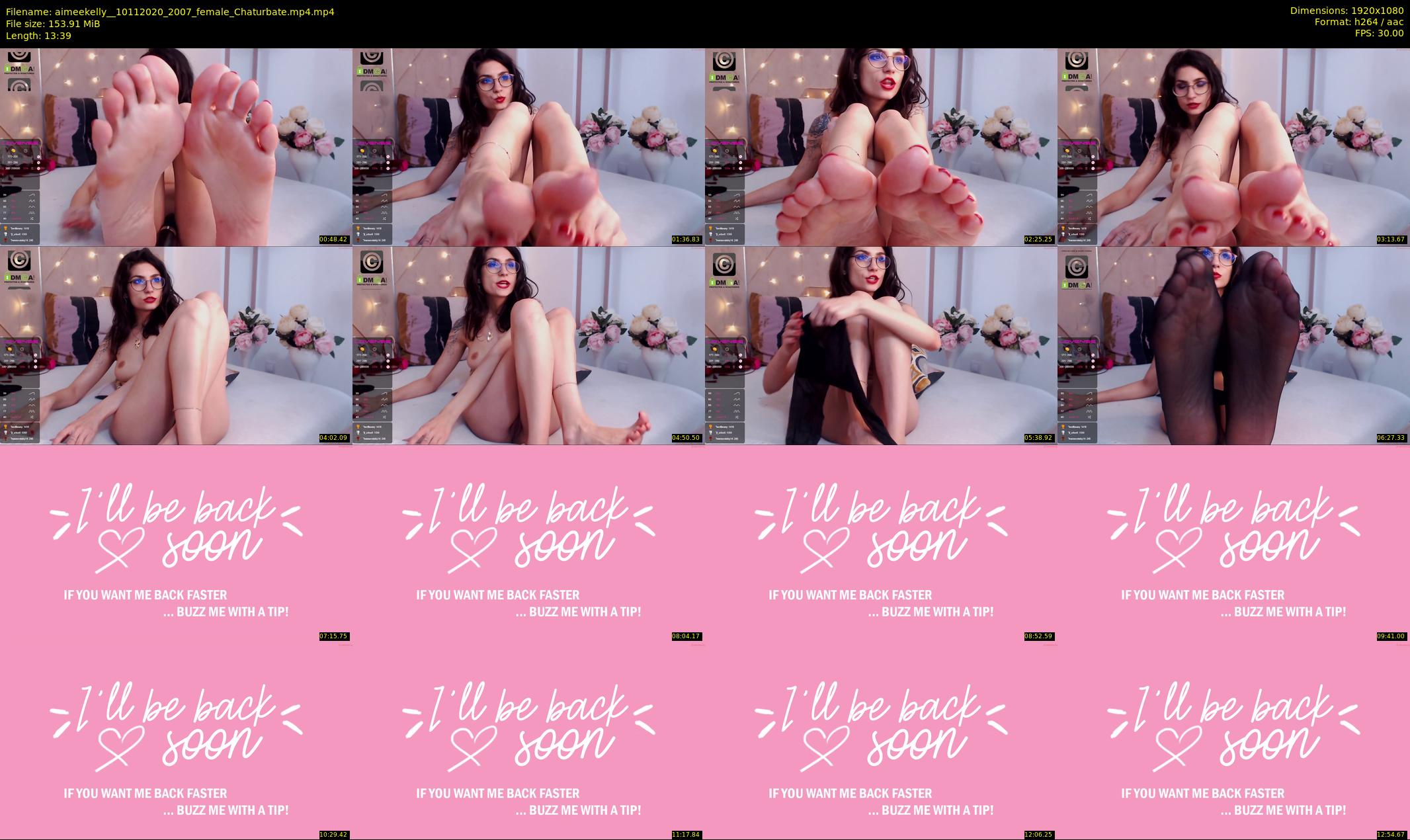 aimeekelly_ — 14 minute Chaturbate female cam show recording, 1080p, Nov 10, 2020