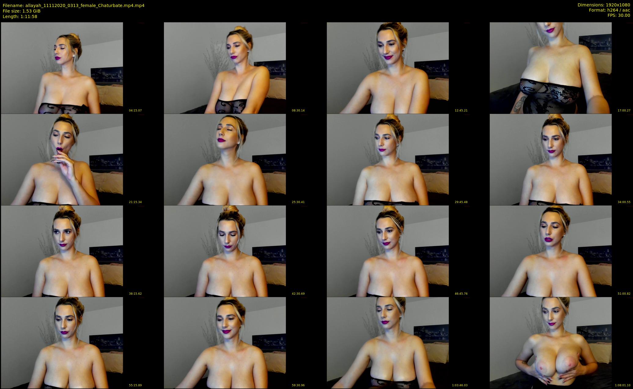 allayah — 72 minute Chaturbate female cam show recording, 1080p, Nov 11, 2020