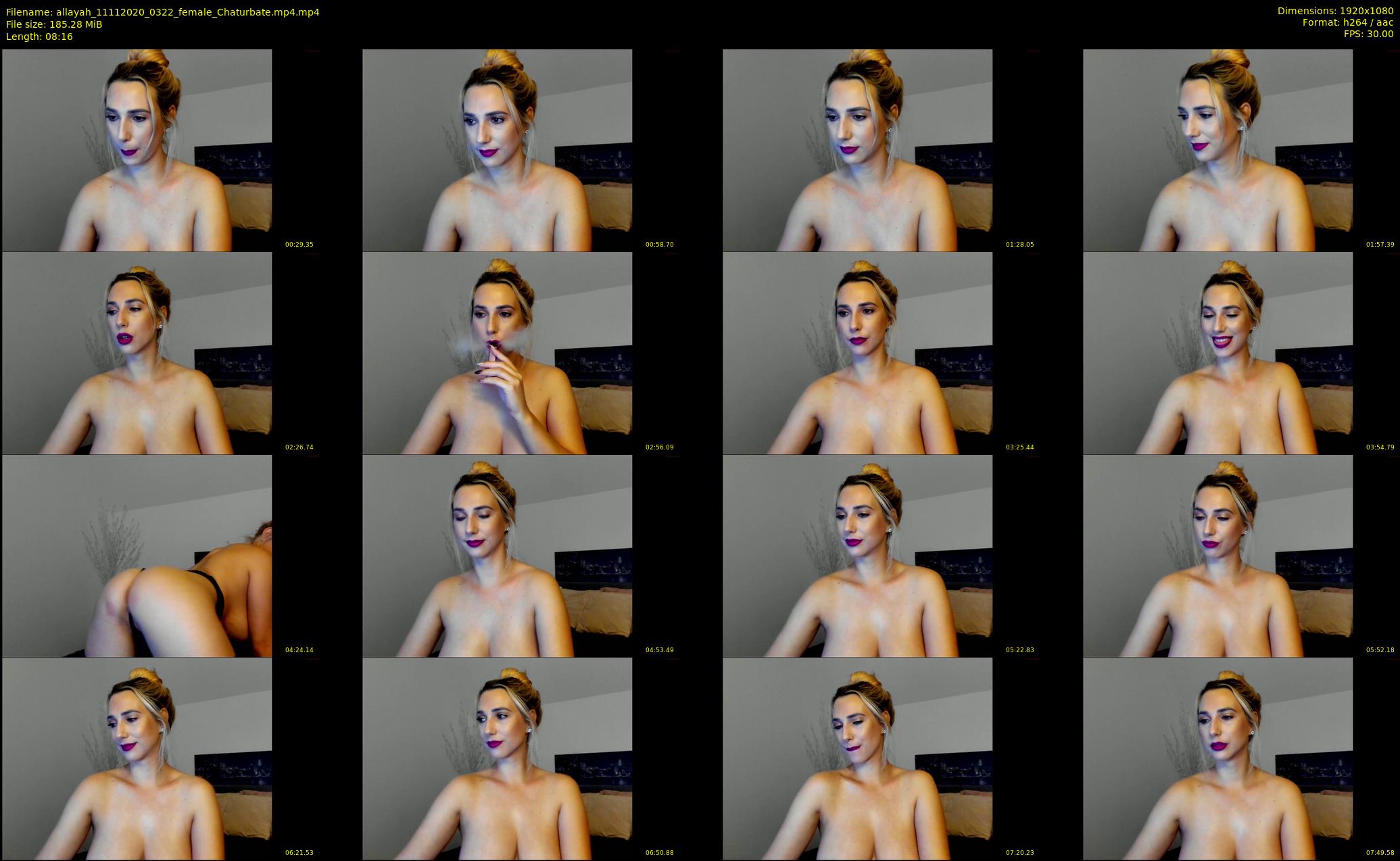allayah — 9 minute Chaturbate female cam show recording, 1080p, Nov 11, 2020