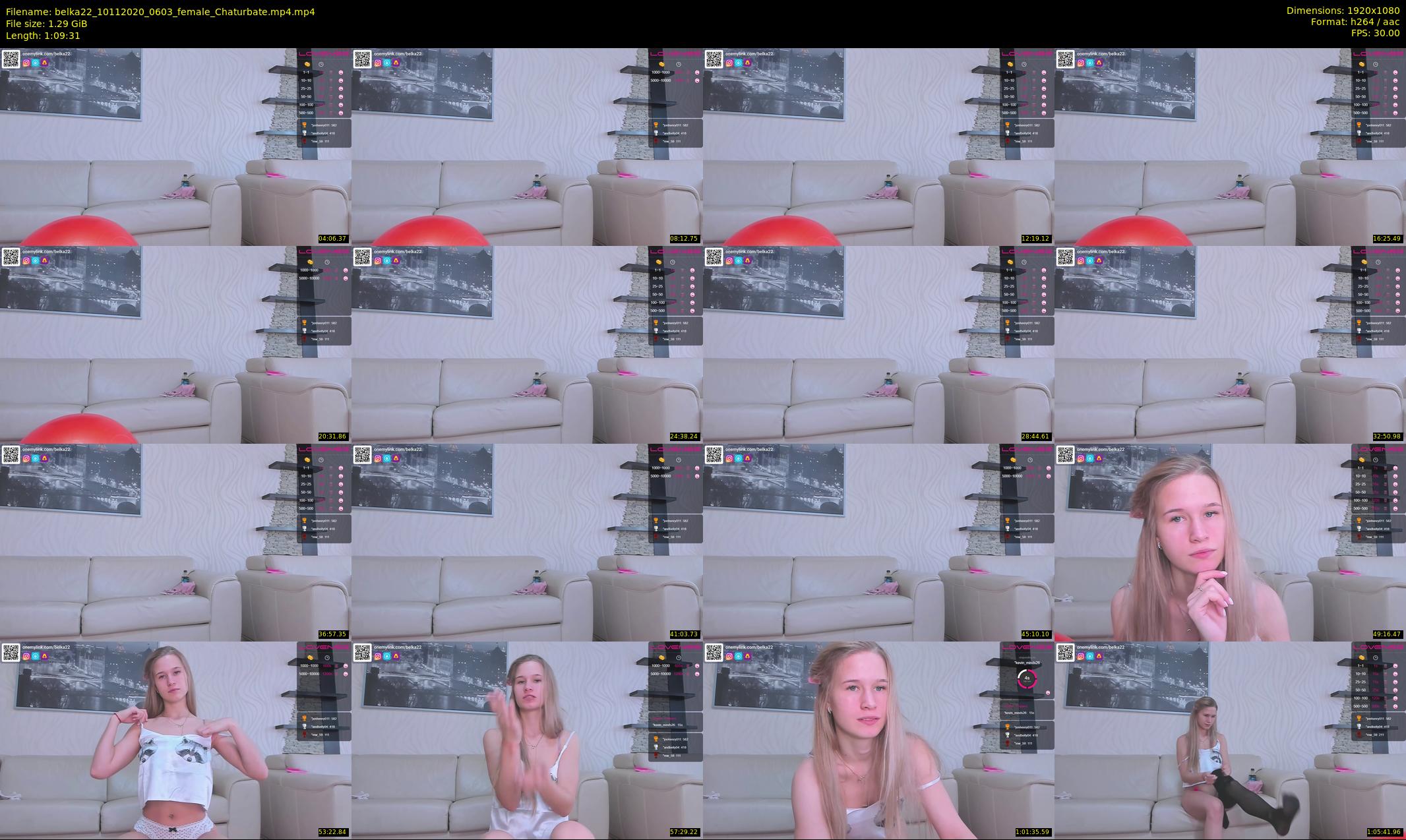 belka22 — 70 minute Chaturbate female cam show recording, 1080p, Nov 10, 2020
