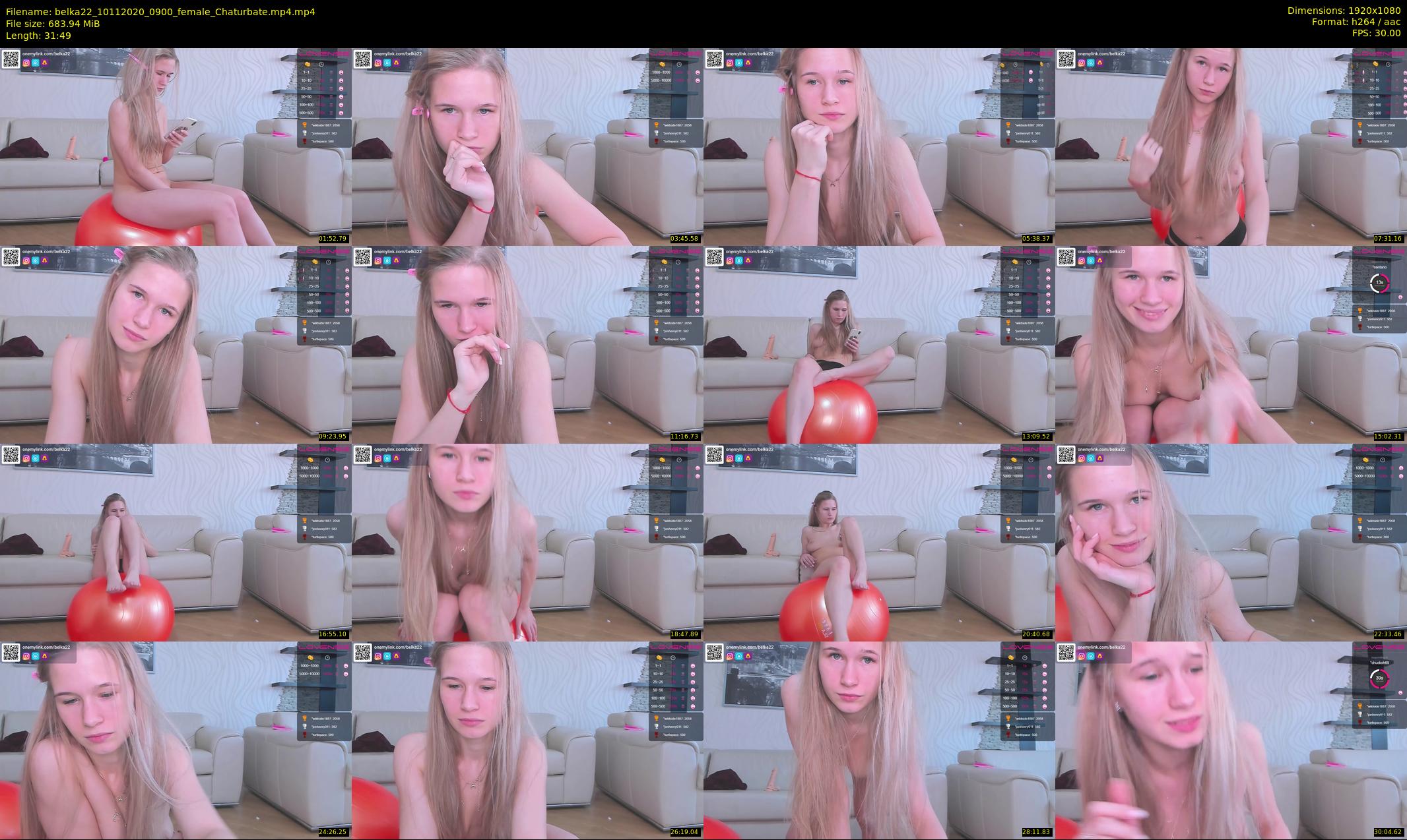 belka22 — 32 minute Chaturbate female cam show recording, 1080p, Nov 10, 2020