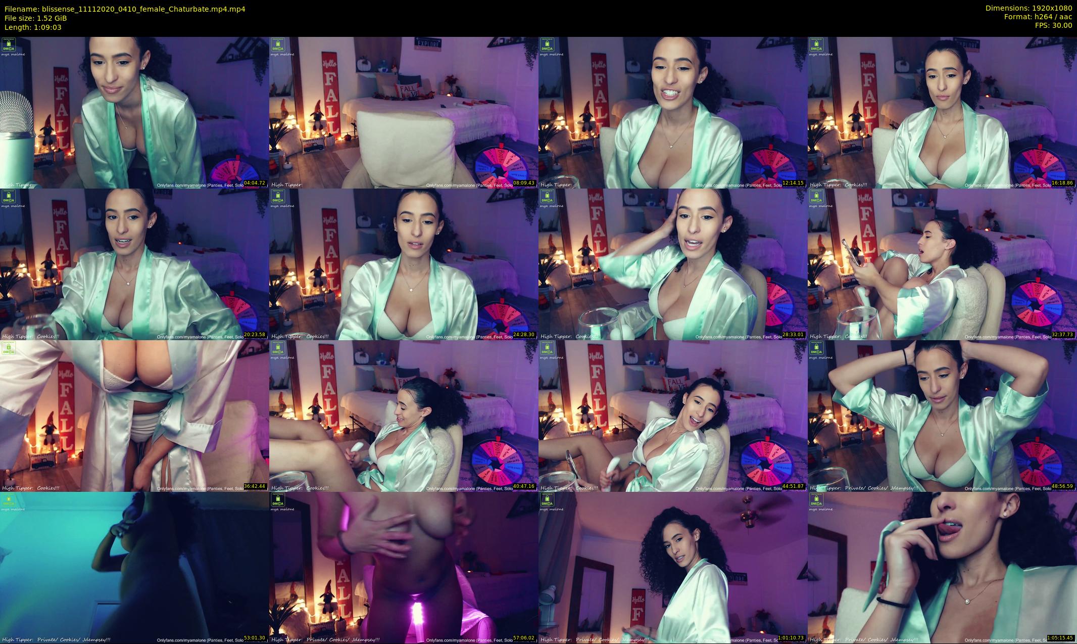 blissense — 70 minute Chaturbate female cam show recording, 1080p, Nov 11, 2020