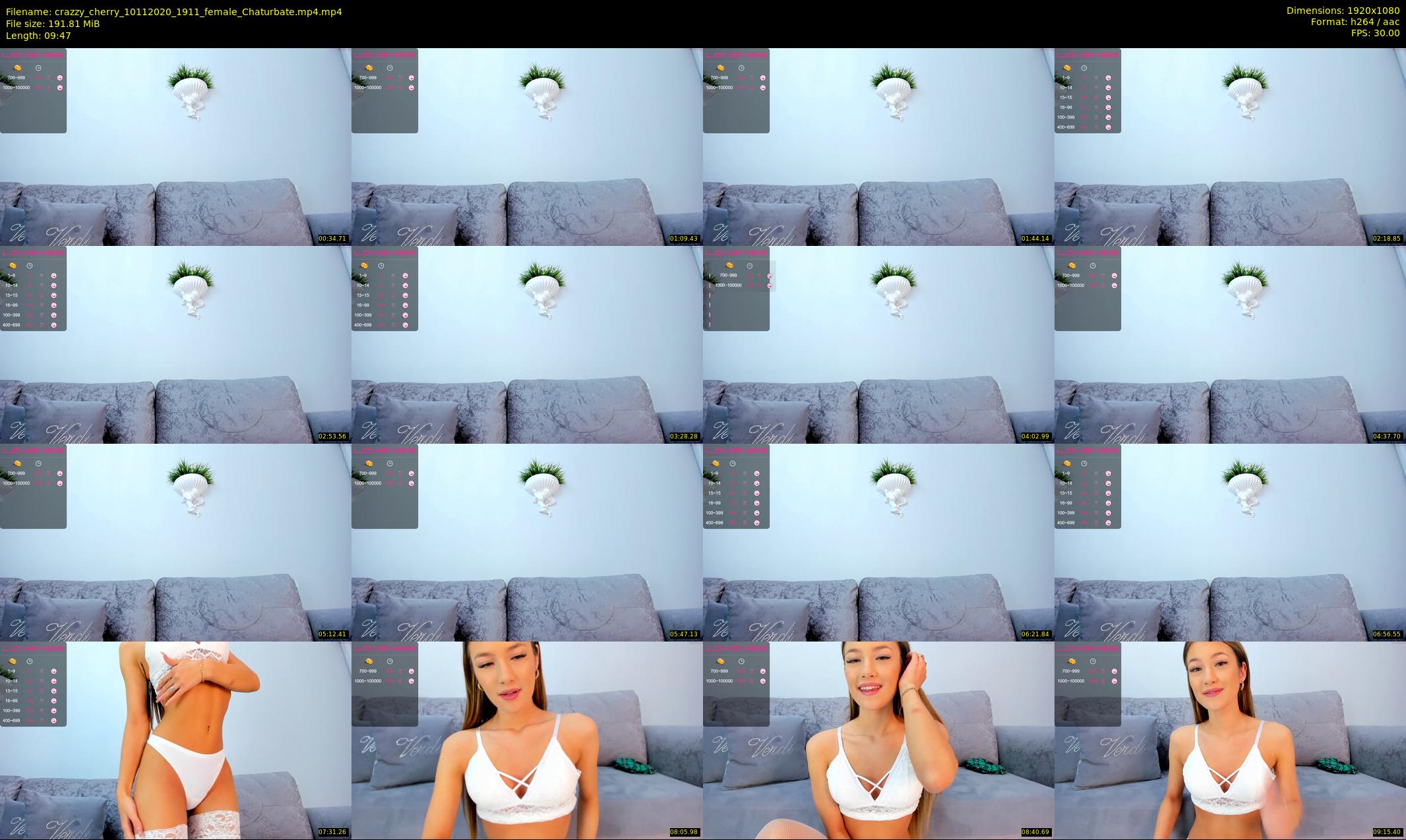 crazzy_cherry — 10 minute Chaturbate female cam show recording, 1080p, Nov 10, 2020