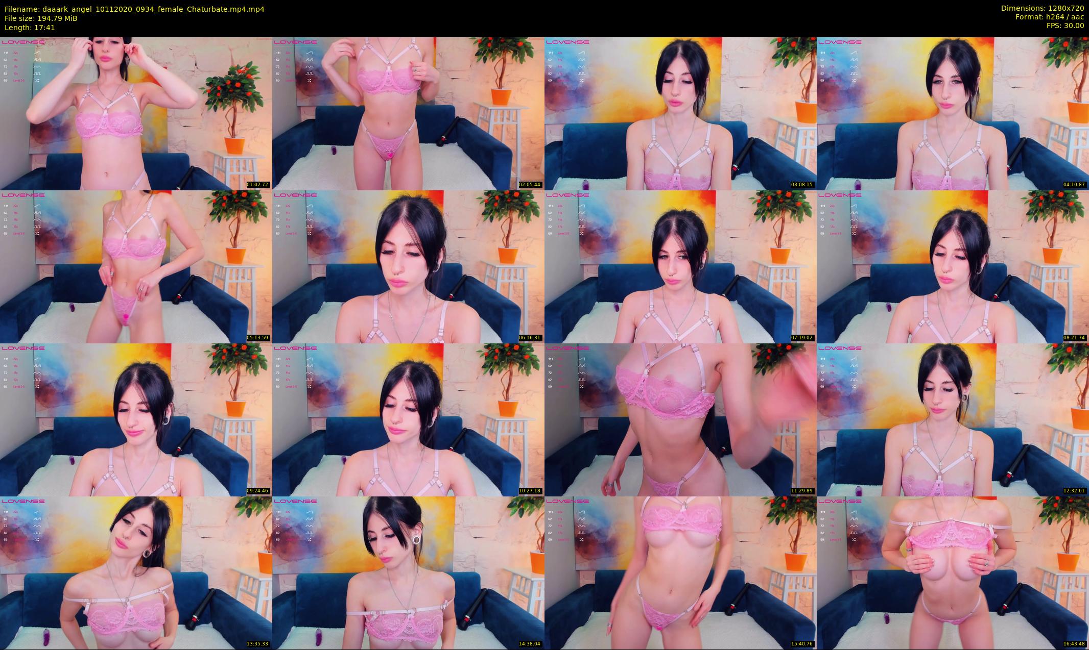 daaark_angel — 18 minute Chaturbate female cam show recording, 720p, Nov 10, 2020