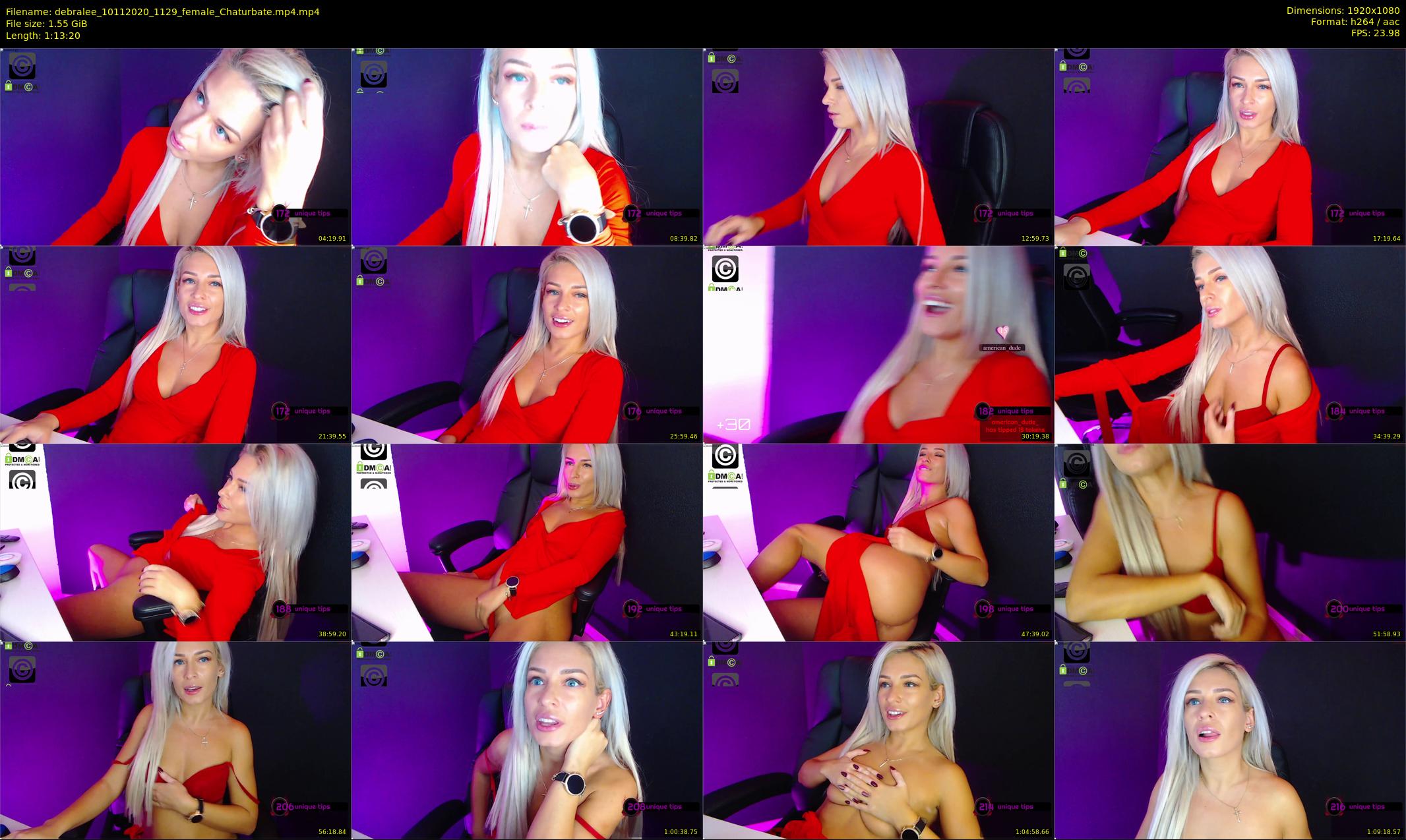debralee — 74 minute Chaturbate female cam show recording, 1080p, Nov 10, 2020