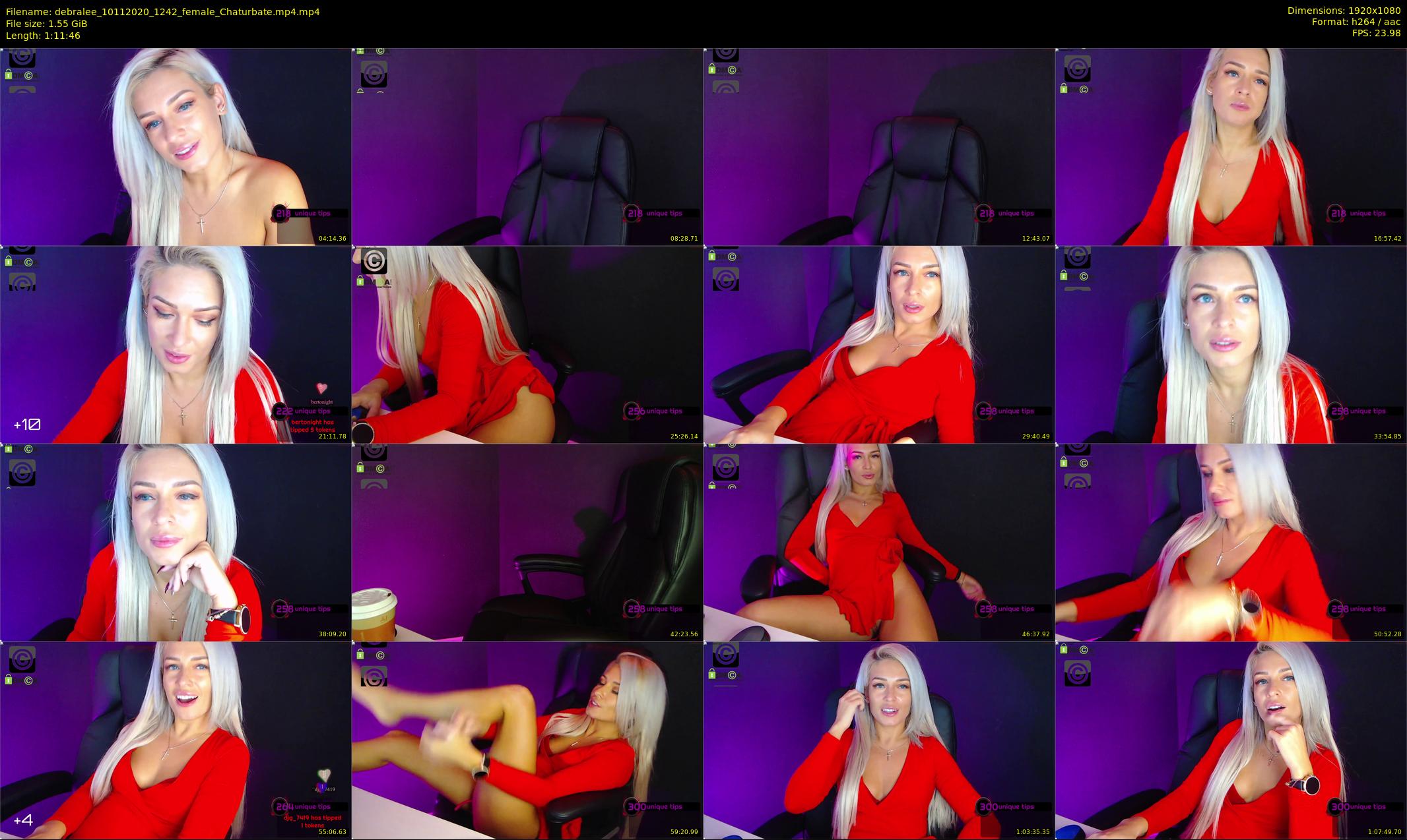 debralee — 72 minute Chaturbate female cam show recording, 1080p, Nov 10, 2020