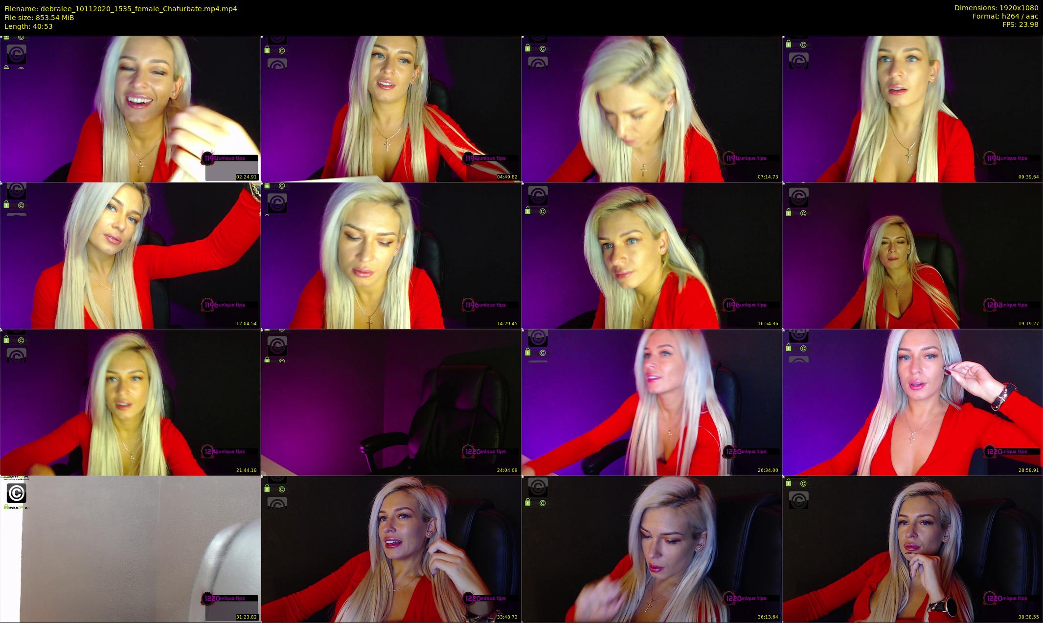 debralee — 41 minute Chaturbate female cam show recording, 1080p, Nov 10, 2020