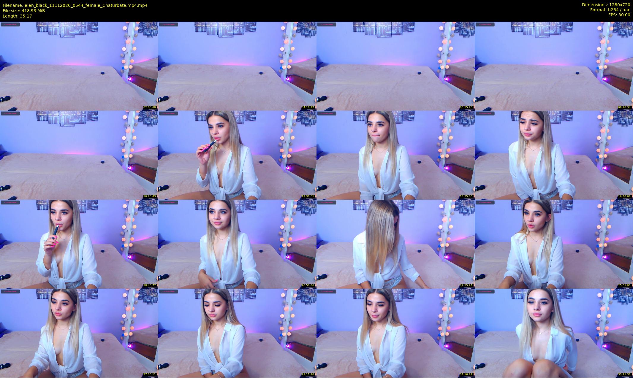 elen_black — 36 minute Chaturbate female cam show recording, 720p, Nov 11, 2020