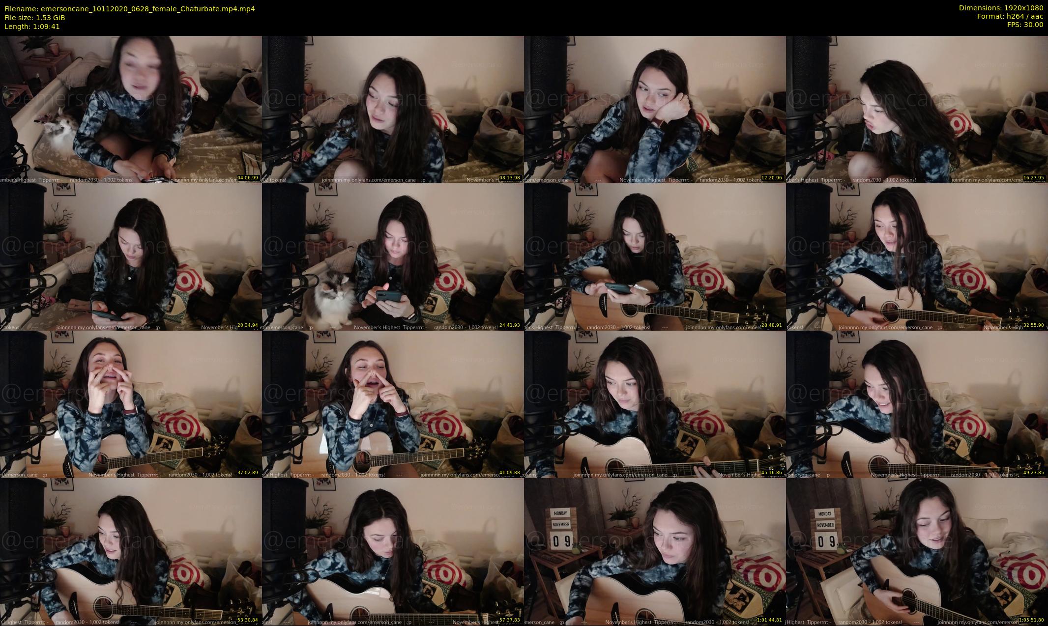 emersoncane — 70 minute Chaturbate female cam show recording, 1080p, Nov 10, 2020