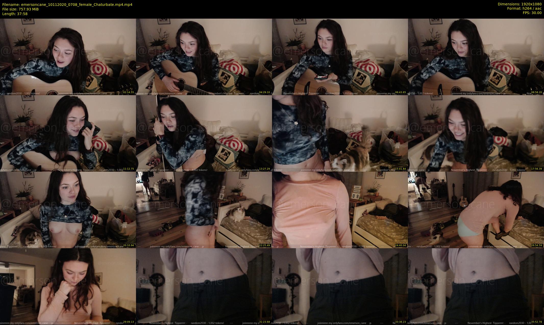 emersoncane — 38 minute Chaturbate female cam show recording, 1080p, Nov 10, 2020