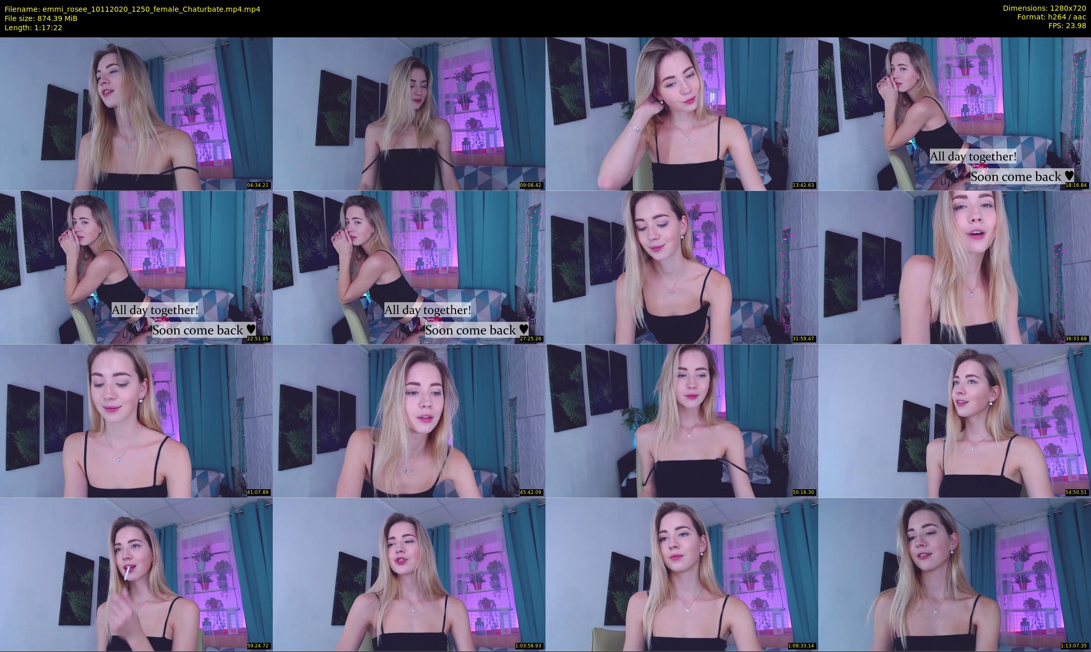 emmi_rosee — 78 minute Chaturbate female cam show recording, 720p, Nov 10, 2020
