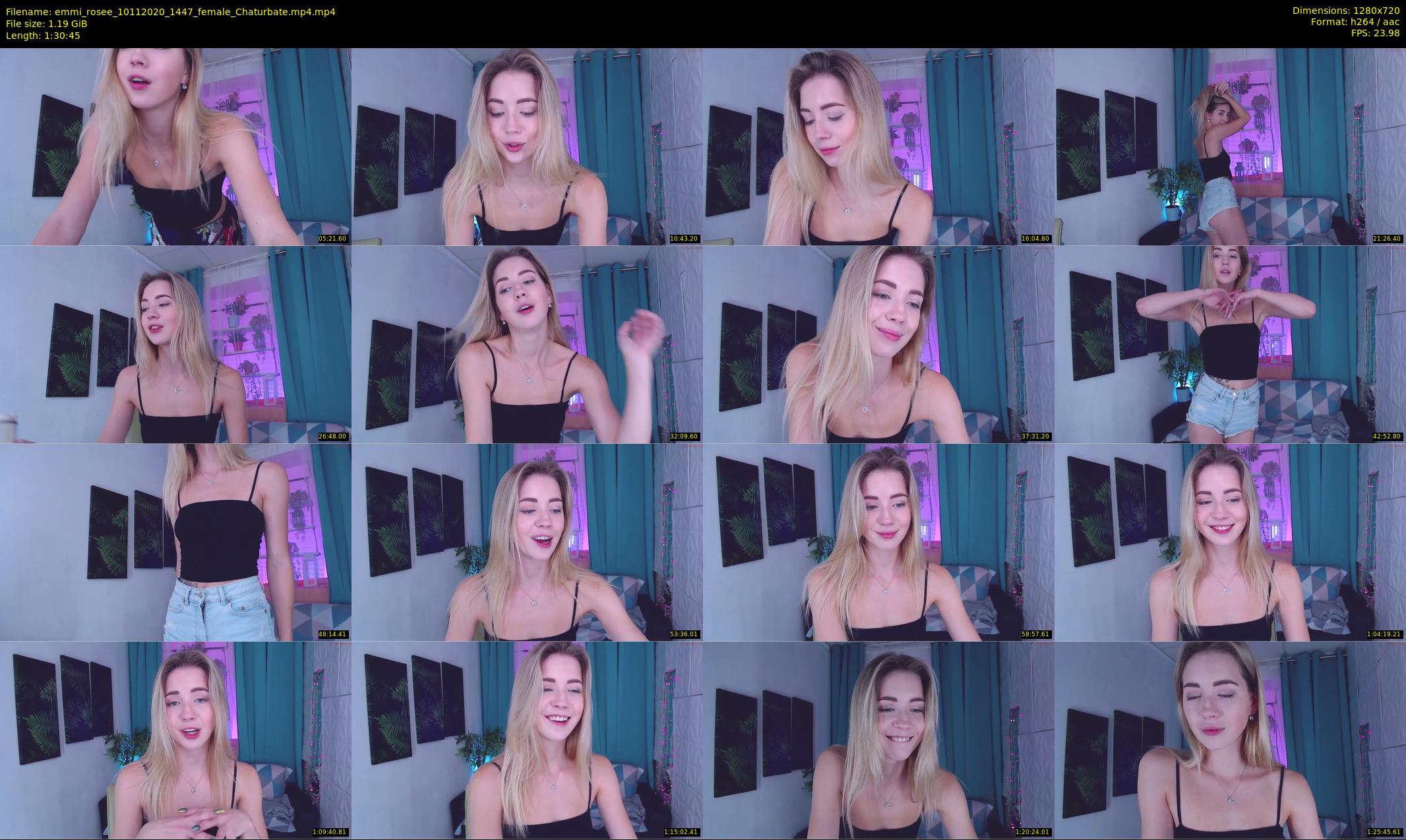 emmi_rosee — 91 minute Chaturbate female cam show recording, 720p, Nov 10, 2020