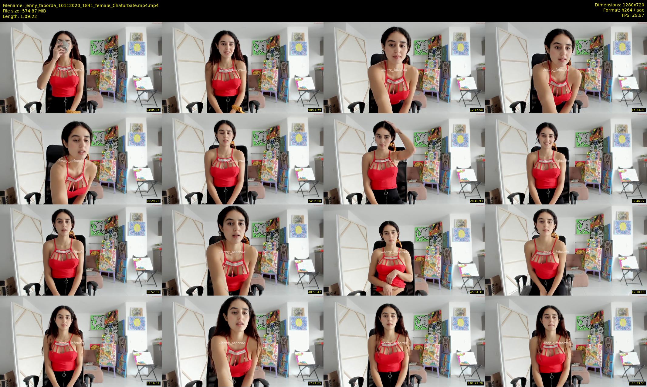 jenny_taborda — 70 minute Chaturbate female cam show recording, 720p, Nov 10, 2020