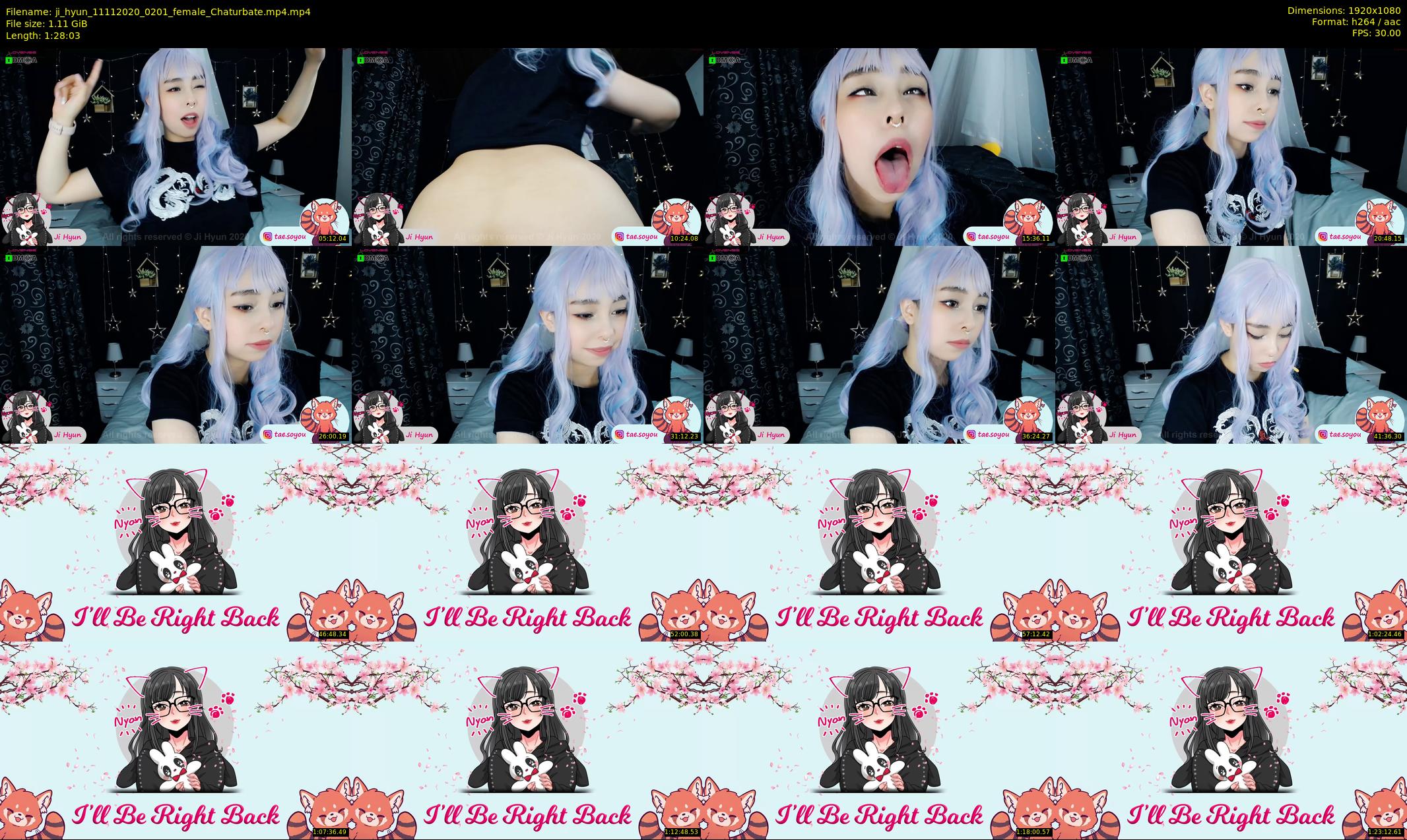 ji_hyun — 89 minute Chaturbate female cam show recording, 1080p, Nov 11, 2020