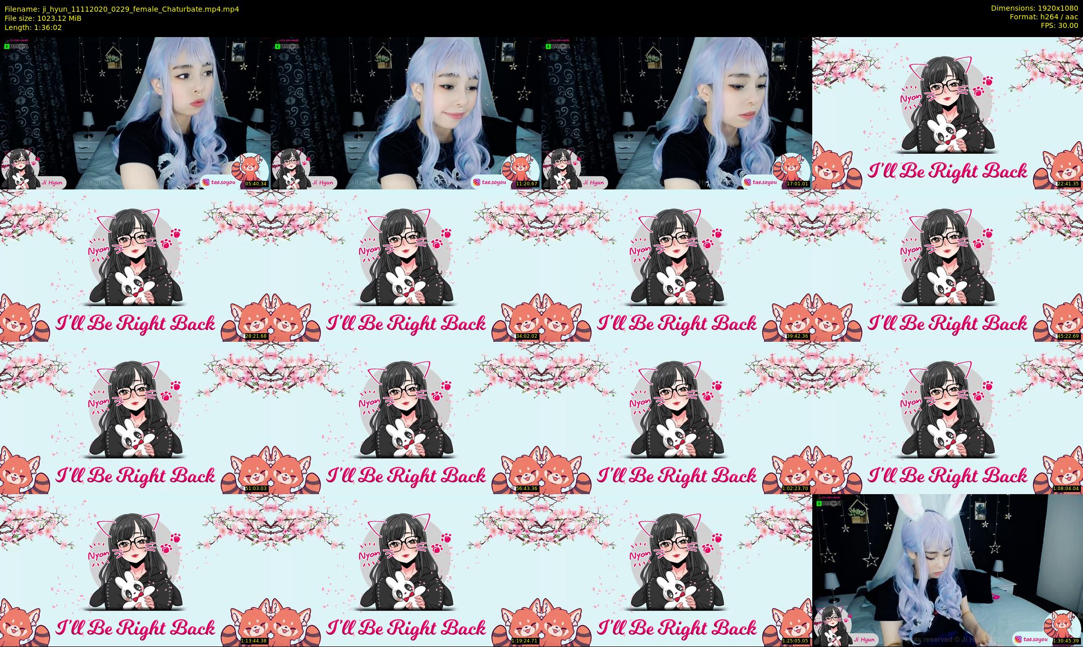 ji_hyun — 97 minute Chaturbate female cam show recording, 1080p, Nov 11, 2020