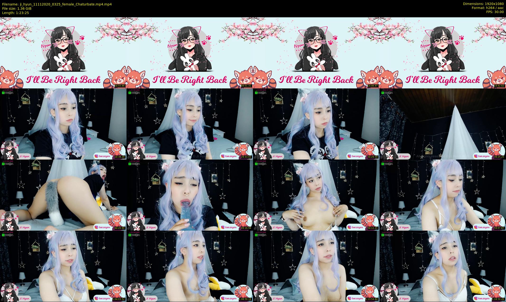 ji_hyun — 84 minute Chaturbate female cam show recording, 1080p, Nov 11, 2020