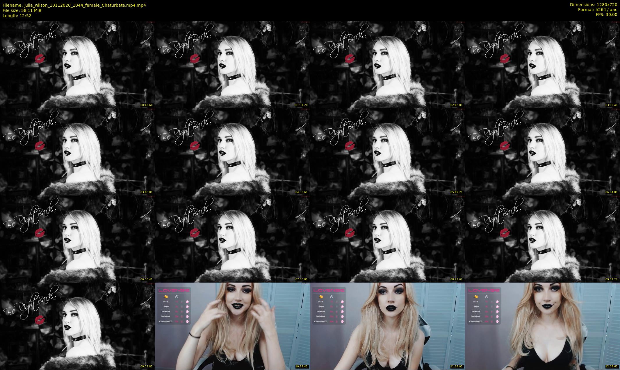 julia_wilson — 13 minute Chaturbate female cam show recording, 720p, Nov 10, 2020