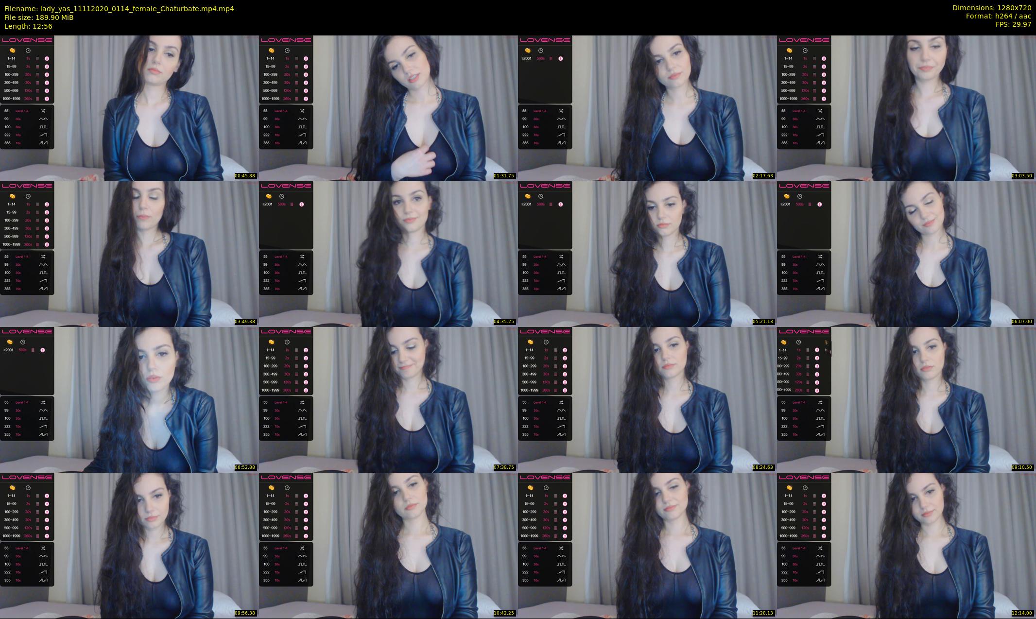 lady_yas — 13 minute Chaturbate female cam show recording, 720p, Nov 11, 2020