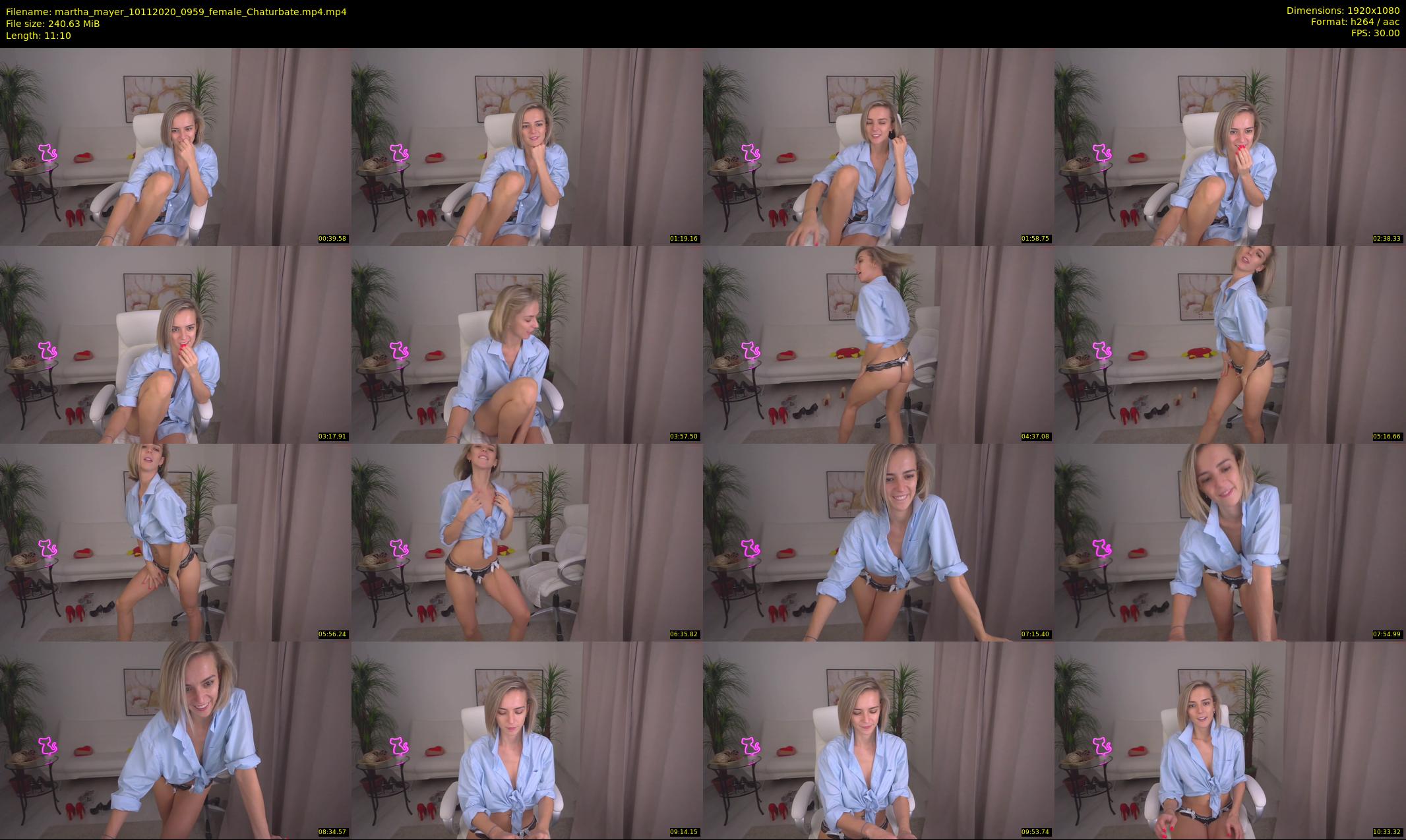 martha_mayer — 12 minute Chaturbate female cam show recording, 1080p, Nov 10, 2020