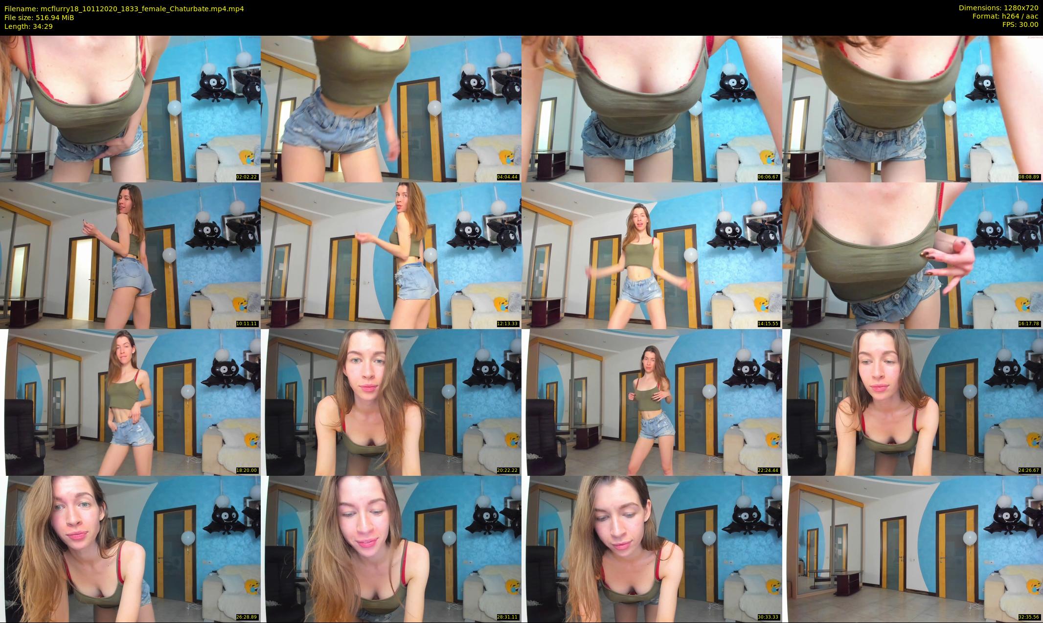 mcflurry18 — 35 minute Chaturbate female cam show recording, 720p, Nov 10, 2020