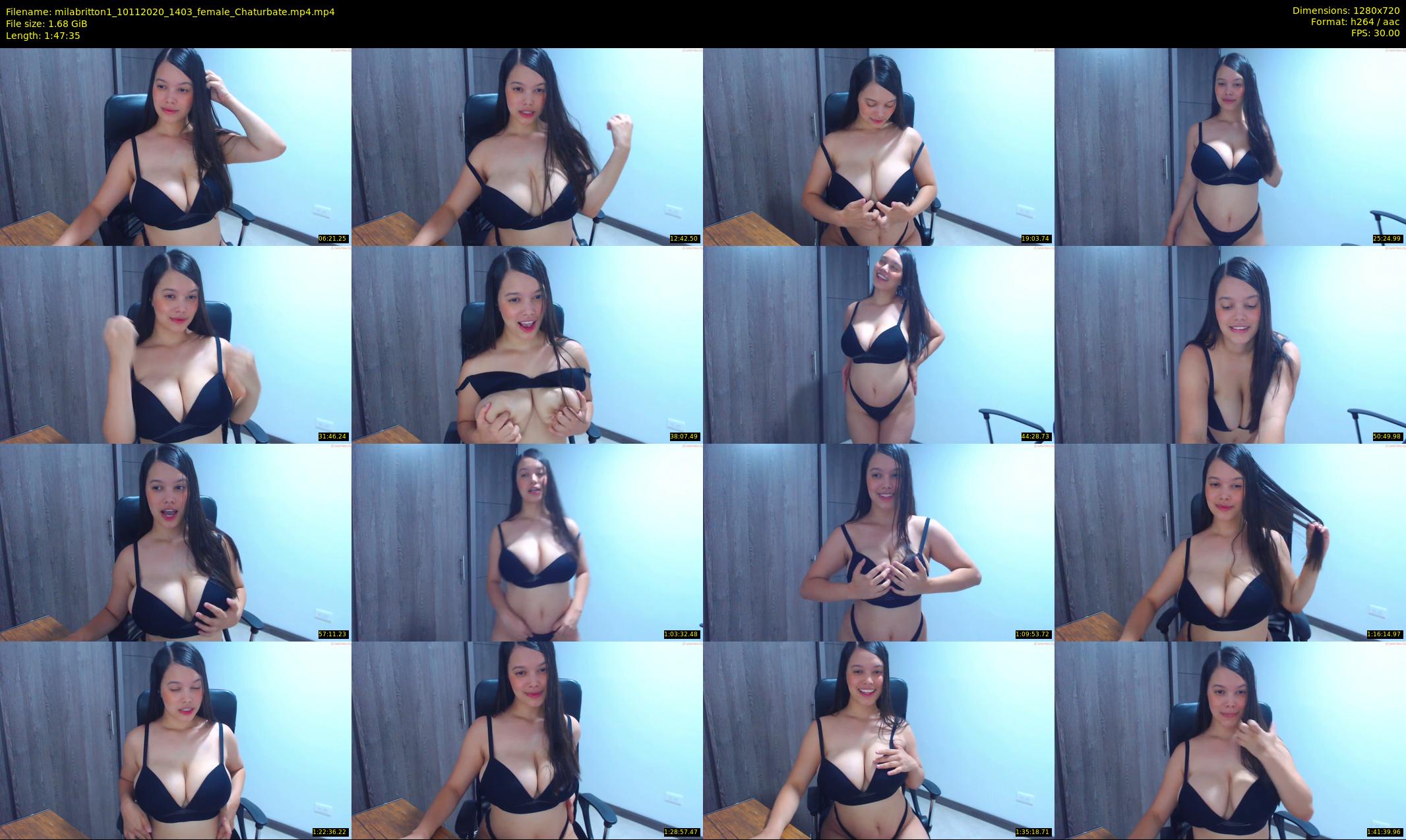milabritton1 — 108 minute Chaturbate female cam show recording, 720p, Nov 10, 2020