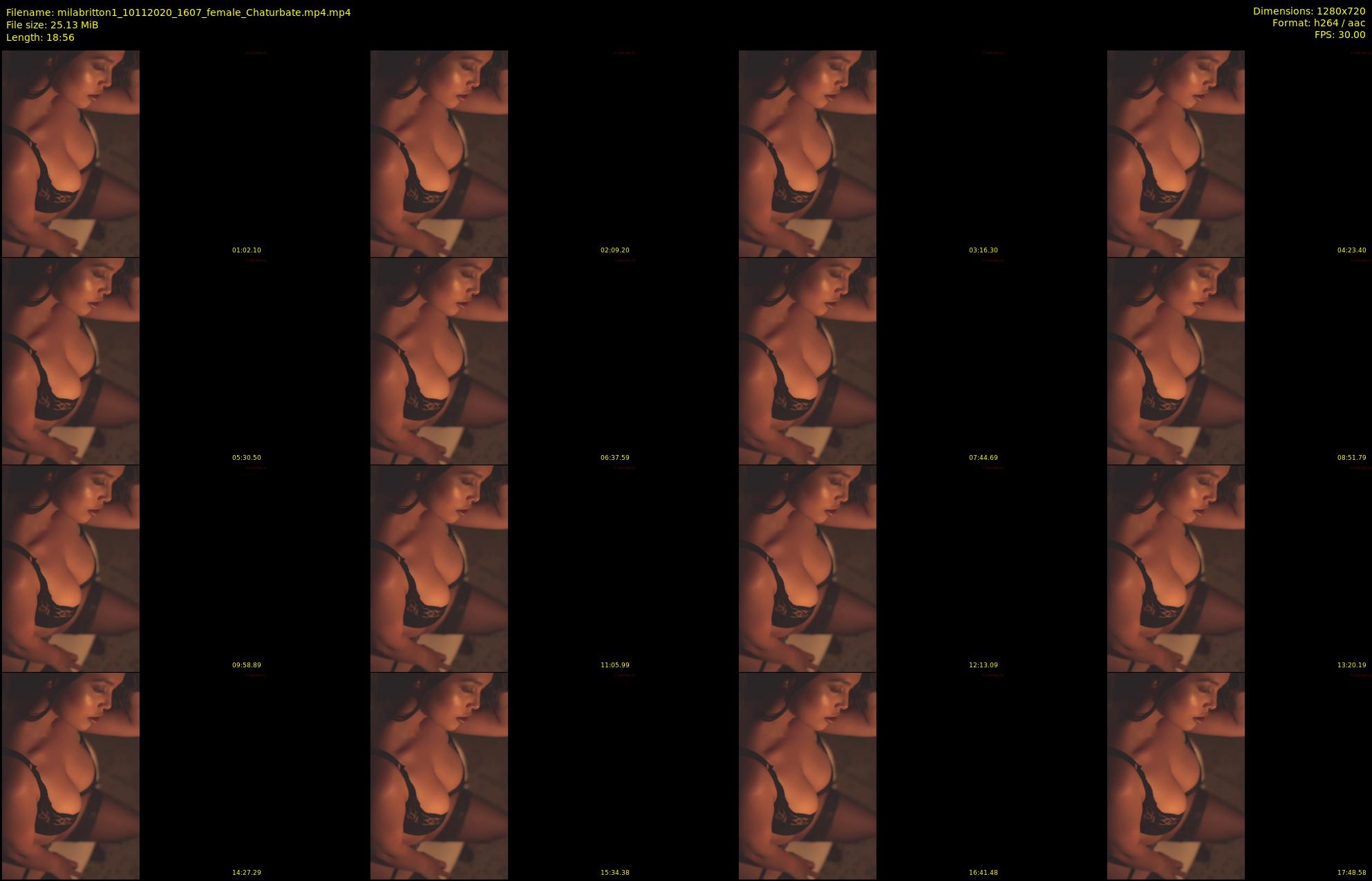 milabritton1 — 19 minute Chaturbate female cam show recording, 720p, Nov 10, 2020