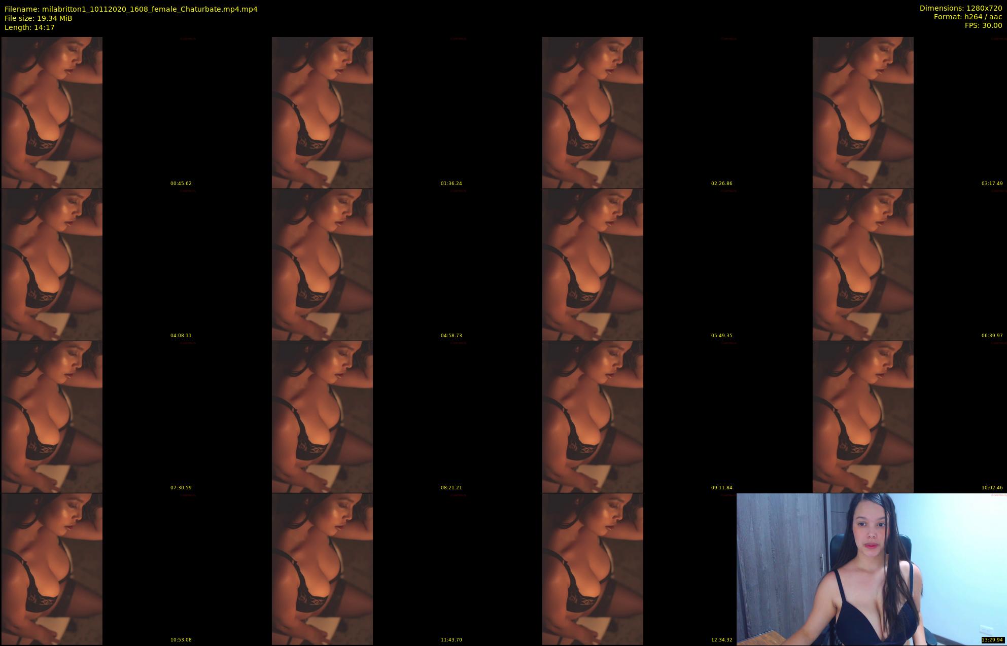milabritton1 — 15 minute Chaturbate female cam show recording, 720p, Nov 10, 2020