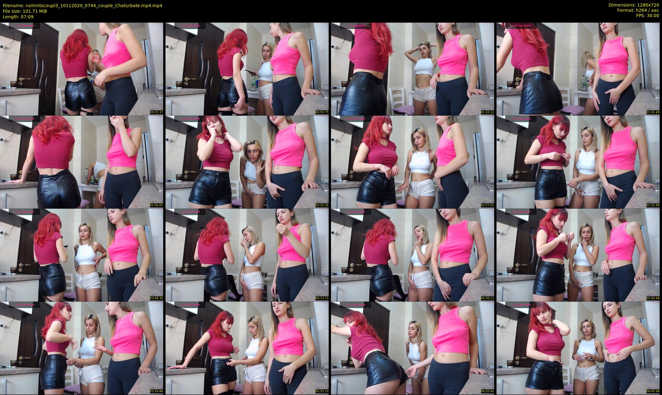nolimitscoupl3 — 8 minute Chaturbate couple cam show recording, 720p, Nov 10, 2020