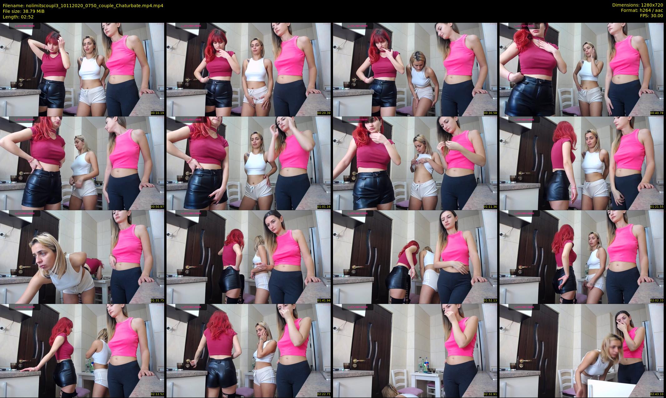 nolimitscoupl3 — 3 minute Chaturbate couple cam show recording, 720p, Nov 10, 2020
